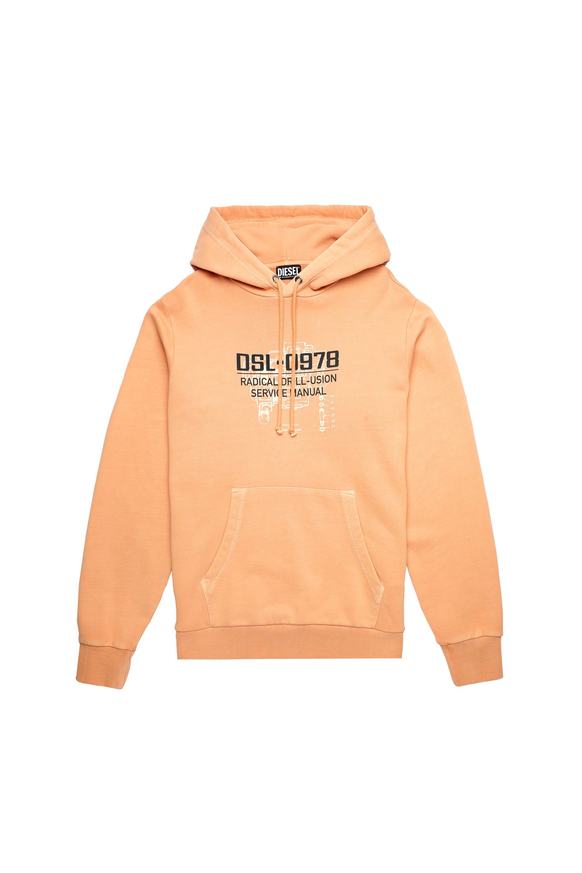 S-GIRK-HOOD-B3, Orange - Sweaters