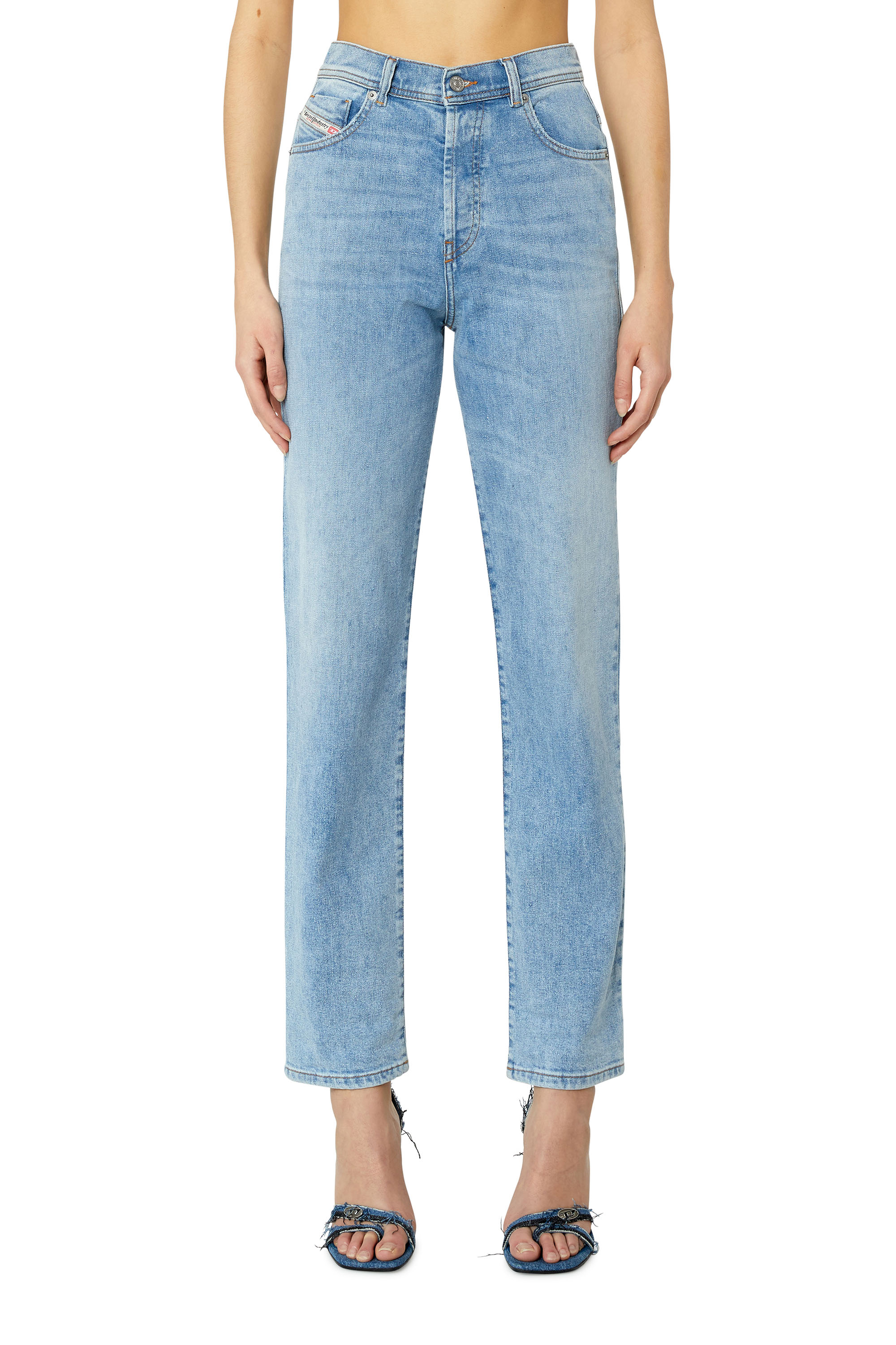 Diesel - 1956 D-Tulip 09F41 Straight Jeans, Light Blue - Image 1