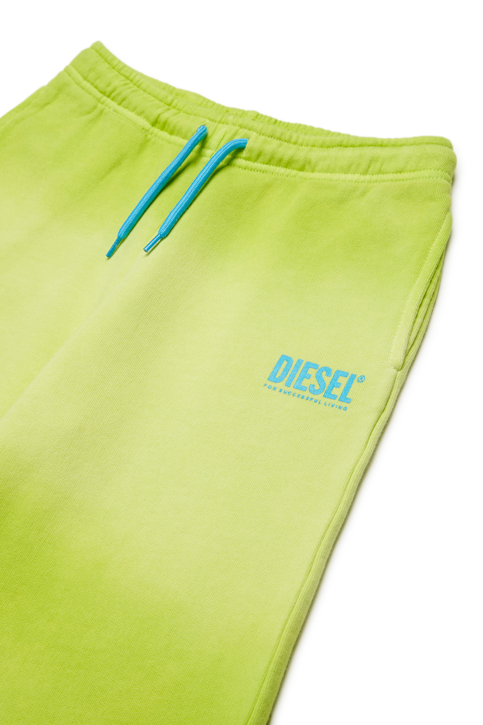 Diesel - PSHADE, Man's Cotton shorts with gradient wash in Green - 3