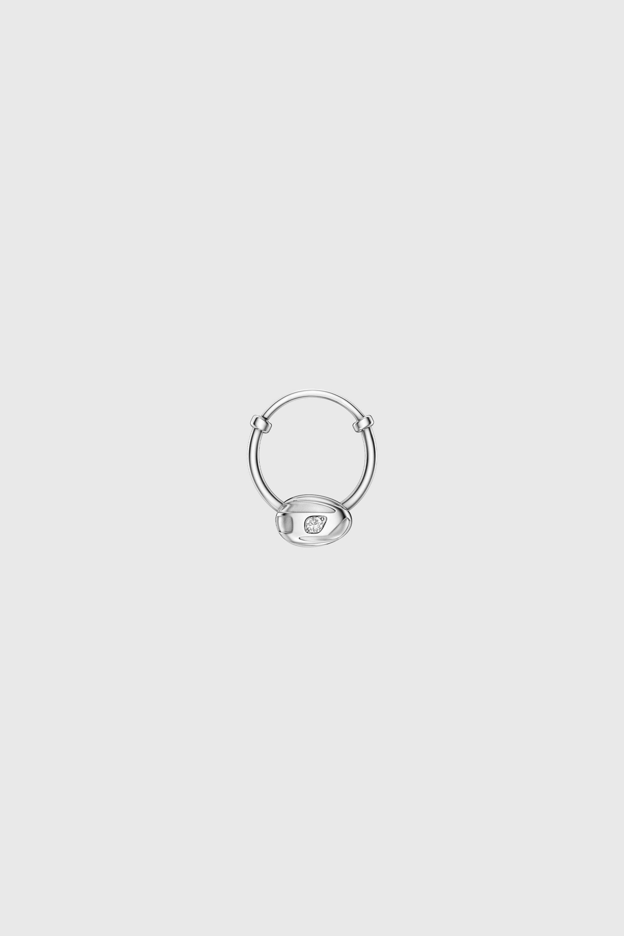 Stainless steel hoop earring