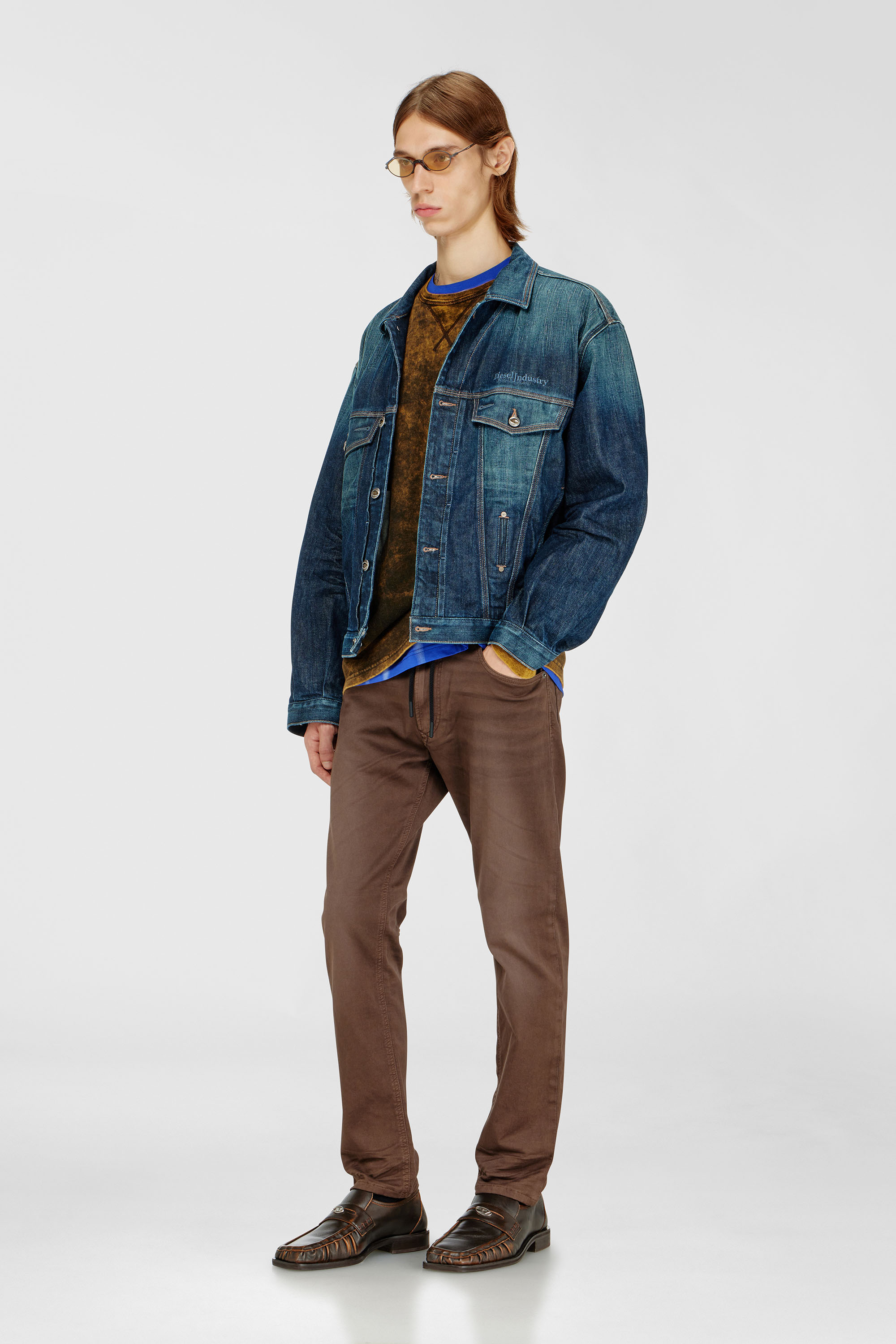 Diesel - Man's Regular 2032 D-Krooley Joggjeans&reg; 0670M, Brown - 2