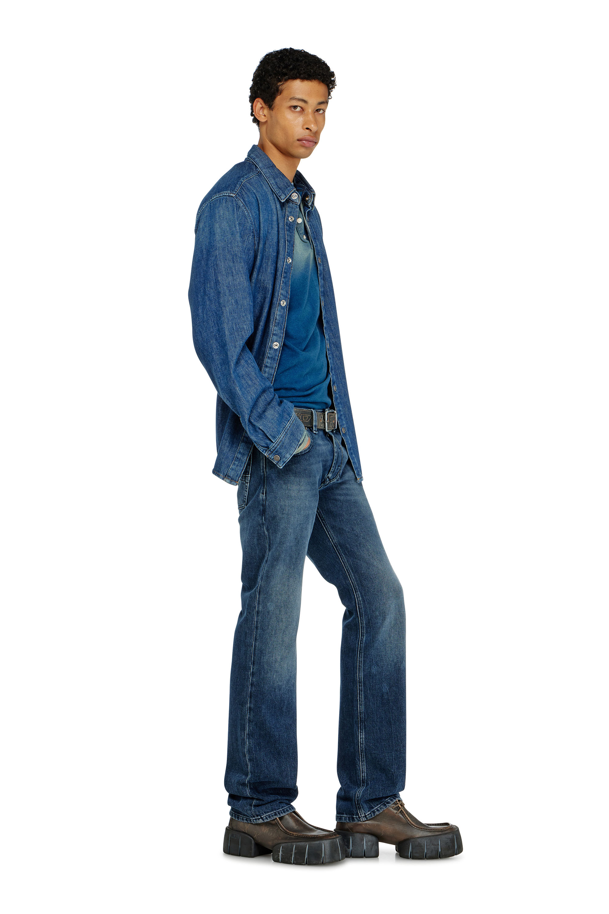 Diesel - Man's Regular Jeans 1985 Larkee 0KBBM, Dark Blue - 3
