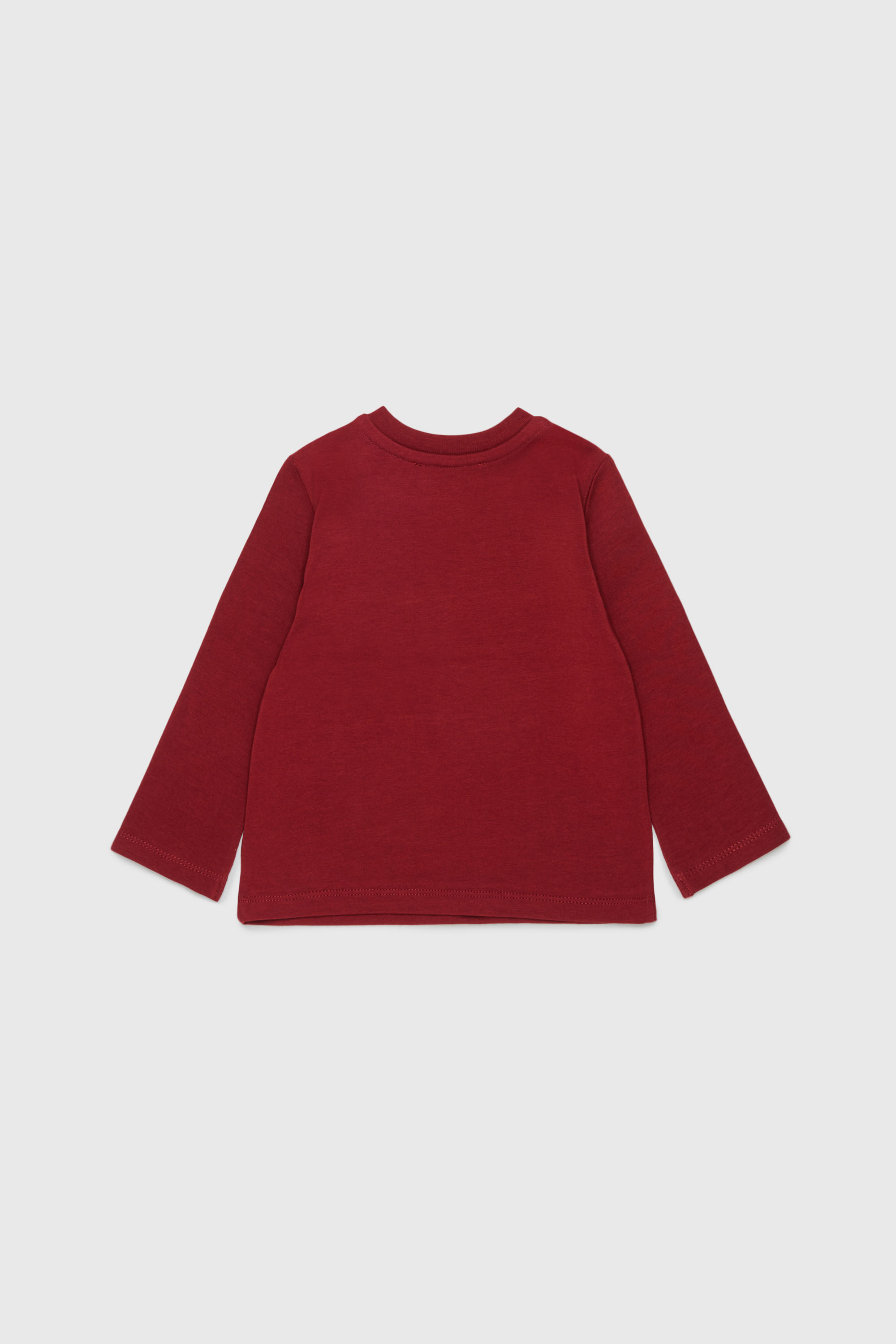 Diesel - TFUMB, Woman's Long-sleeve T-shirt with starburst logo print in Red - 3