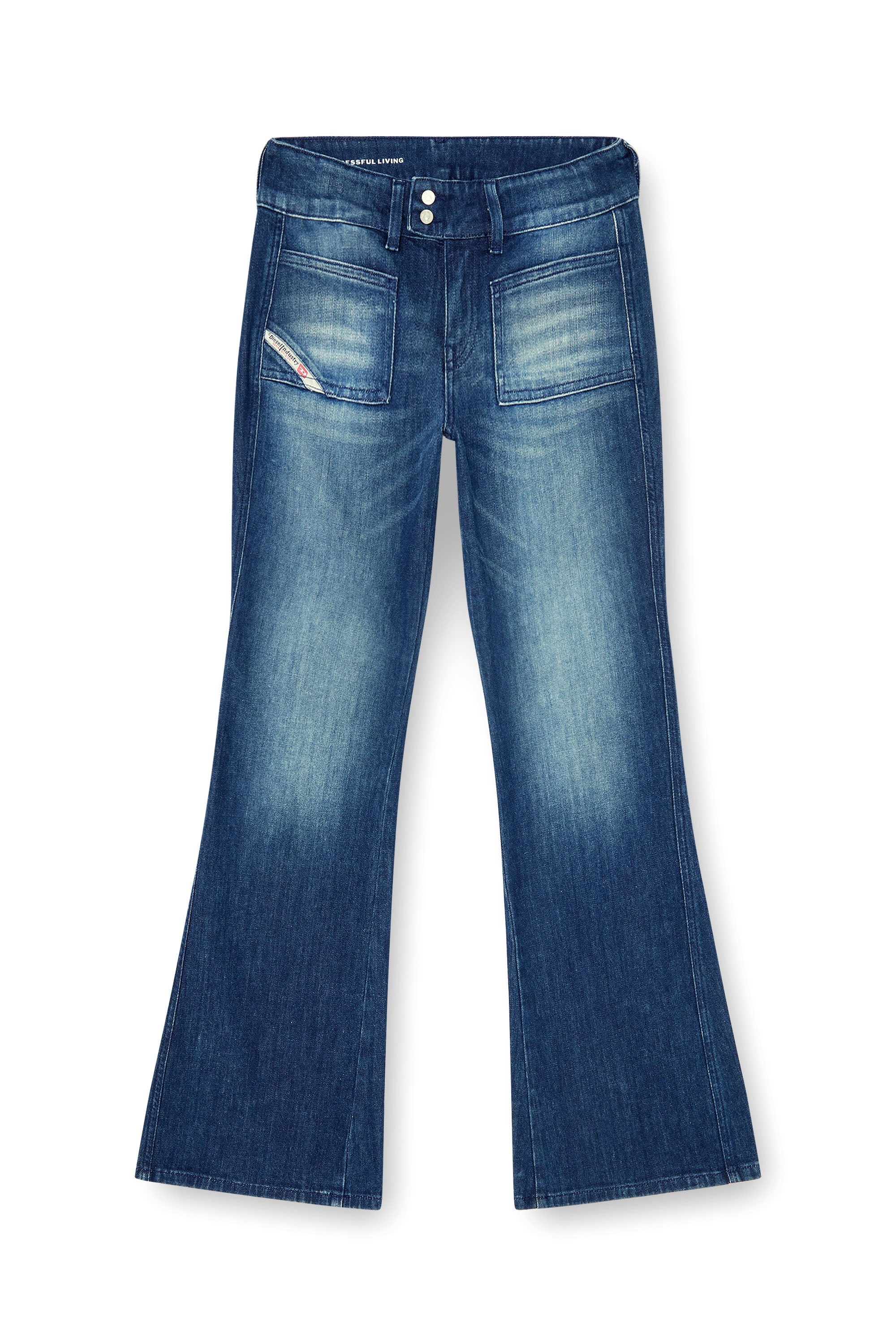 Diesel - Woman's Bootcut Jeans D-Hush 0KBBR, Dark Blue - 3