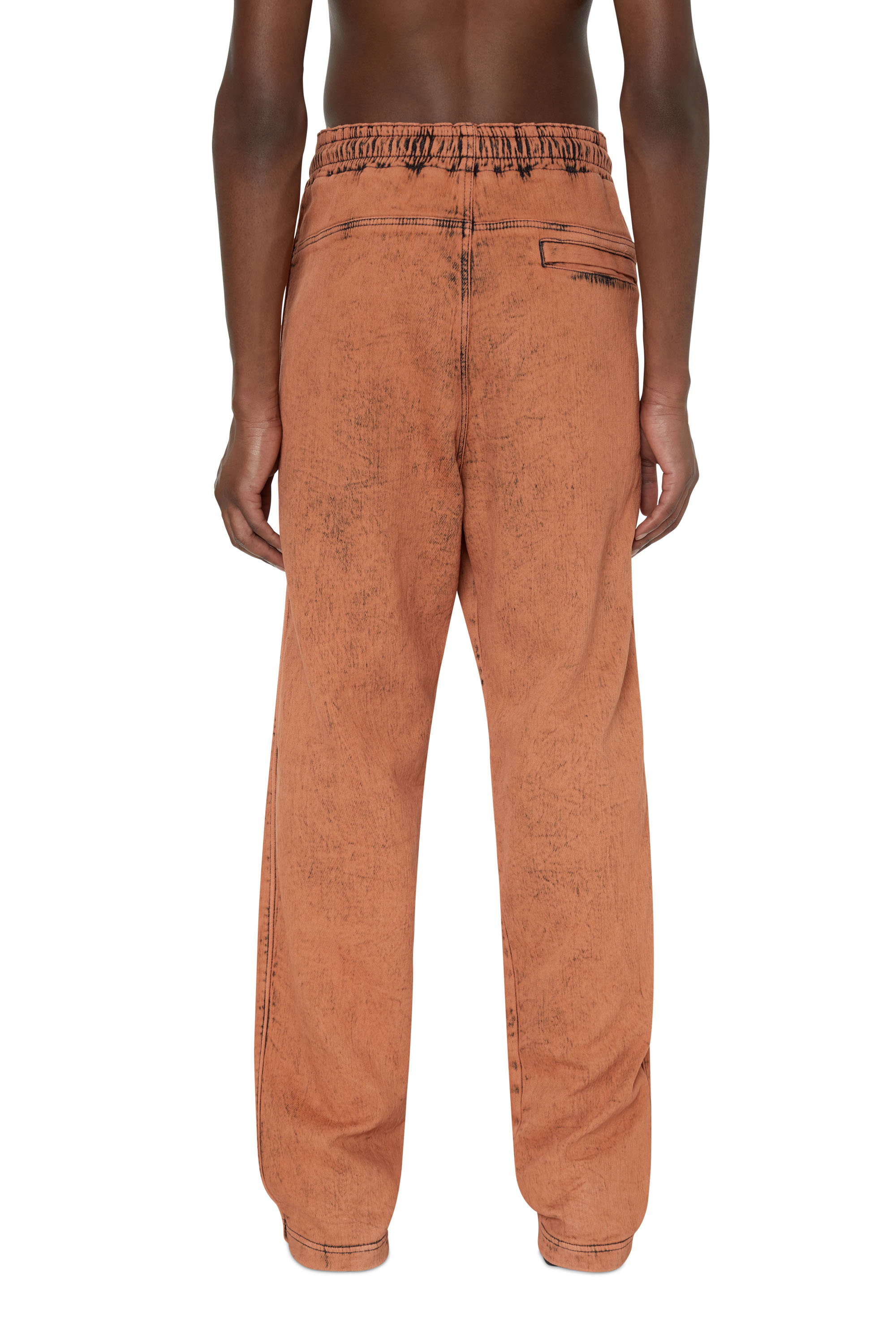Diesel - D-Martians Track Denim 09E32 Straight, Orange - Image 2