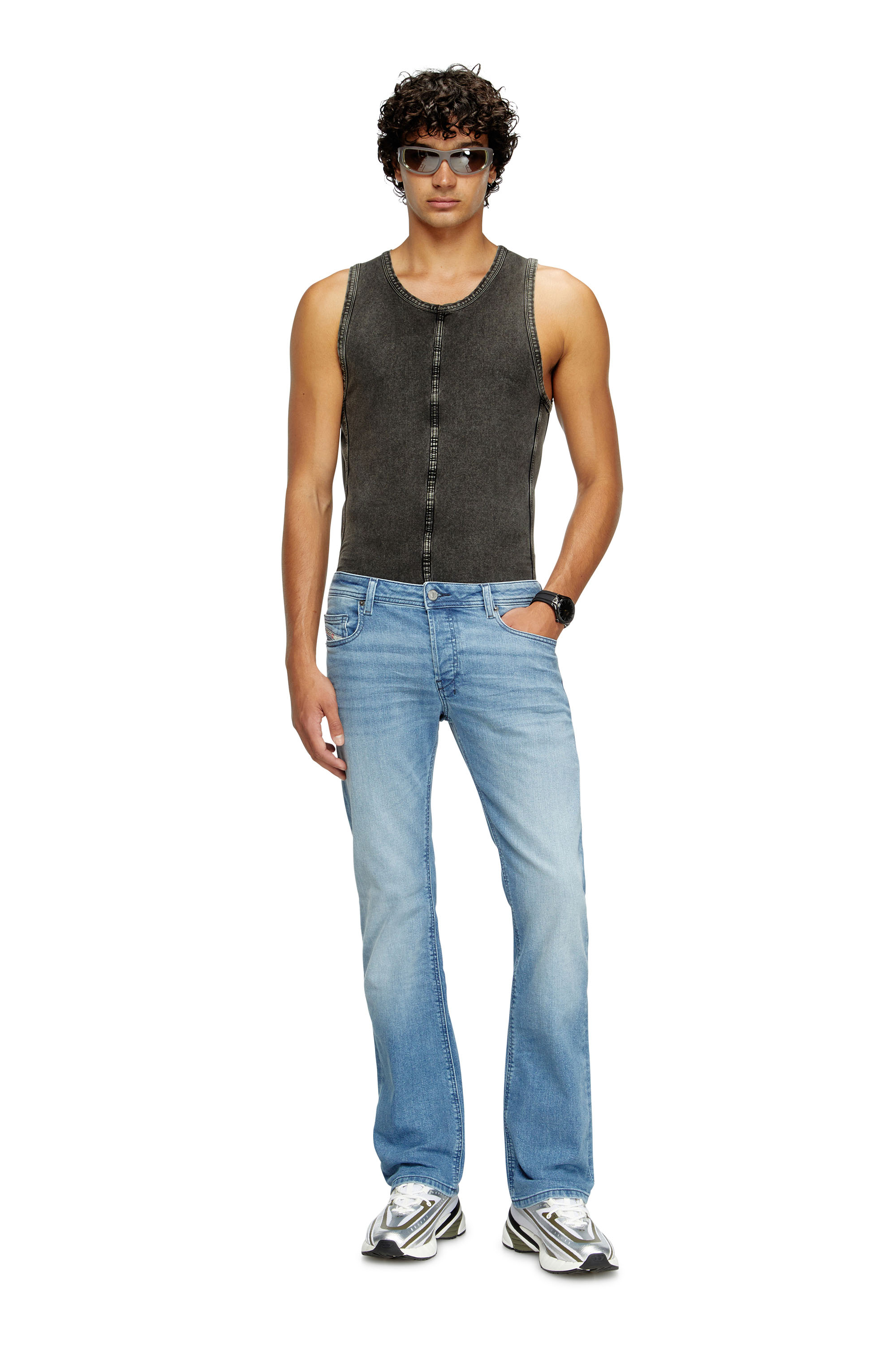 Diesel - Man's Bootcut Jeans 2007 Zatiny 0GRDI, Light Blue - 2