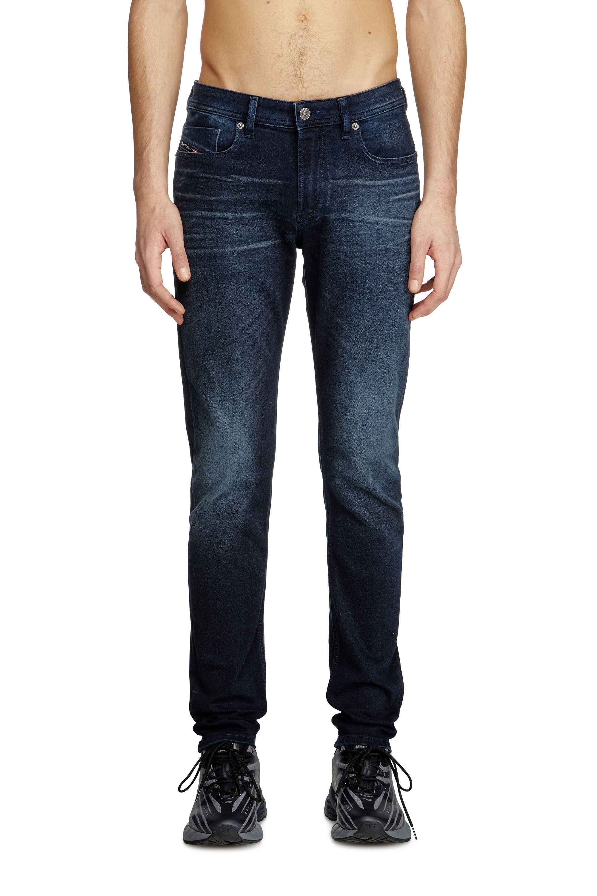 Skinny Jeans 1979 Sleenker 0BMBU, Dark Blue Diesel - Man's Skinny Jeans 1979 Sleenker 0BMBU, Dark Blue - 3