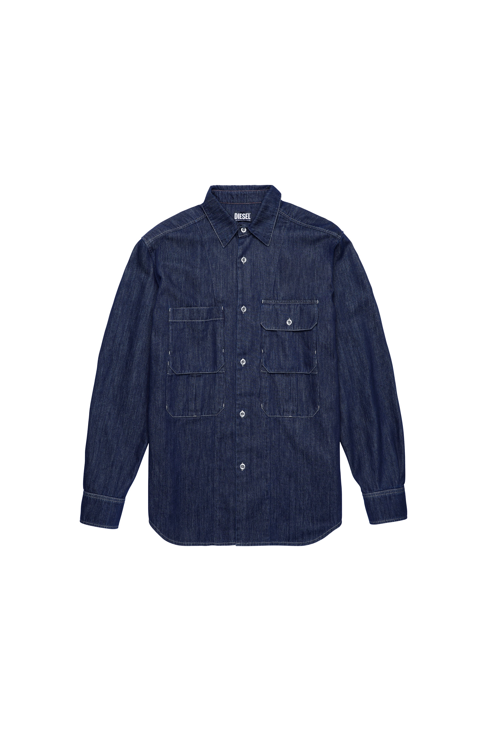 D-WORKY-SP, Blue - Denim Shirts