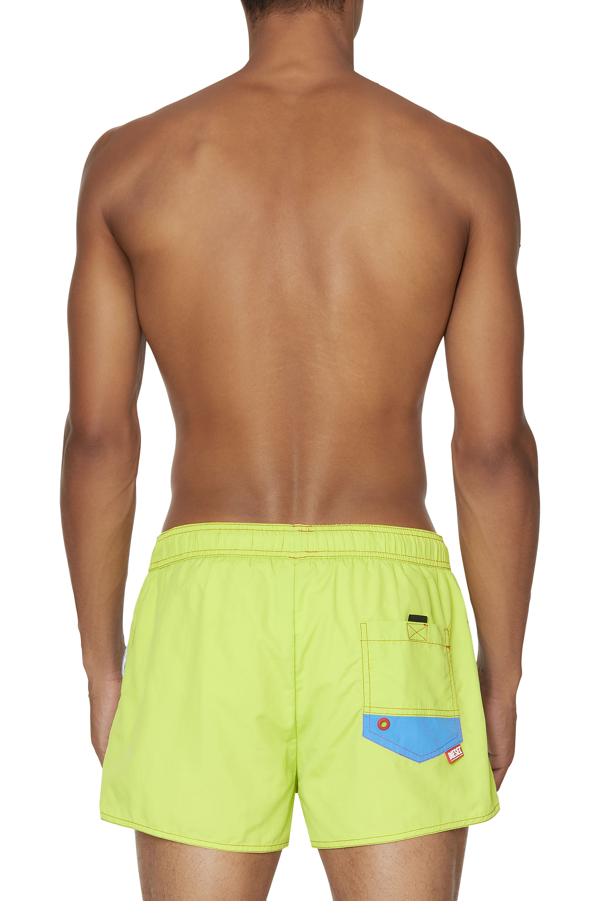 Diesel - BMBX-CAYBAY SHORT CALZONCINI, Yellow/Blue - Image 3