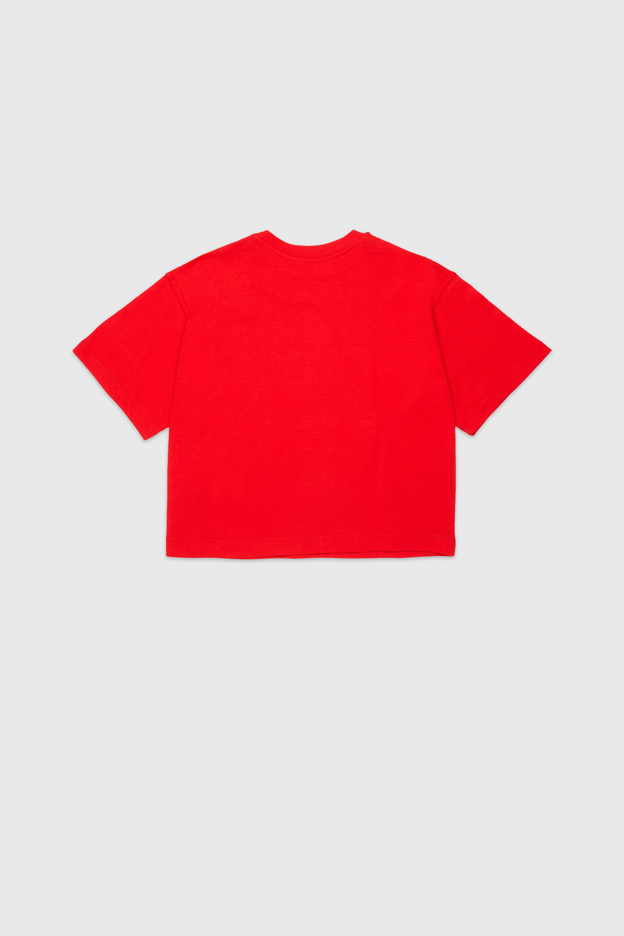 Diesel - TLIXIN, Woman's Cropped T-shirt with Oval D logo in Red - 2
