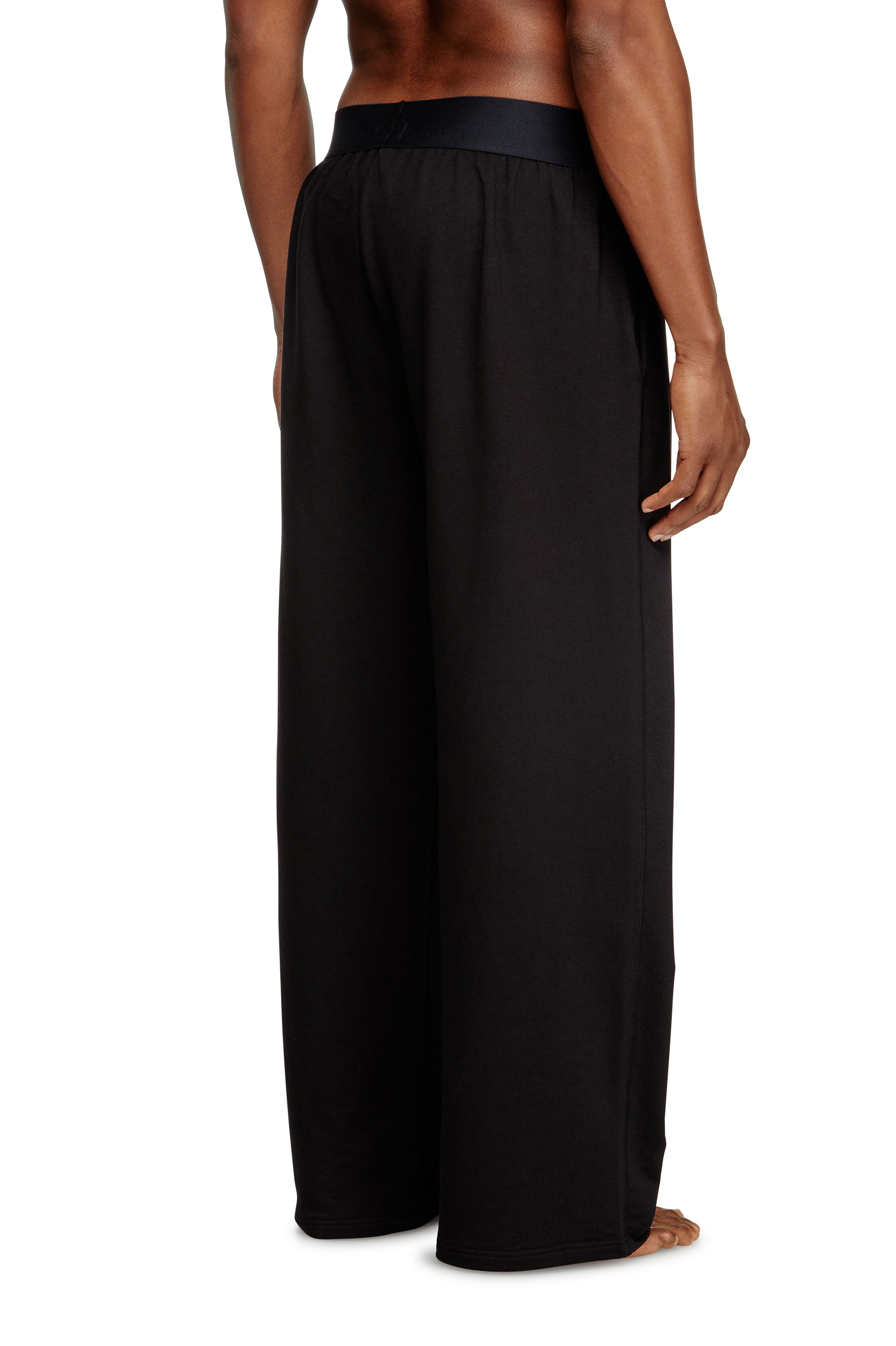 Diesel - NOLAN-D-POP, Man's Pyjama pants with cut-off logo in Black - 3