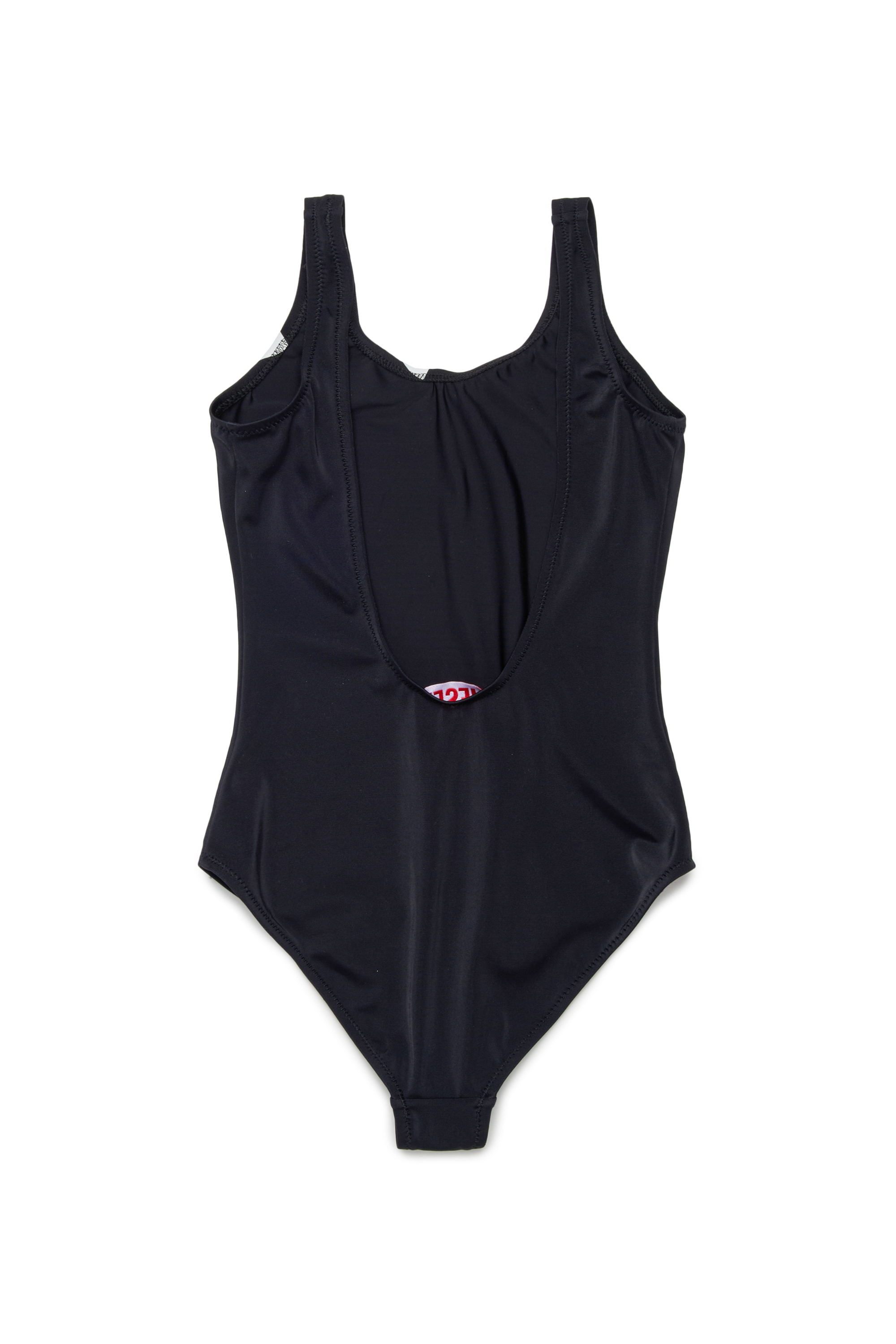 Diesel - MIDELY, Woman's Swimsuit in solid colour with maxi logo in Black - 2