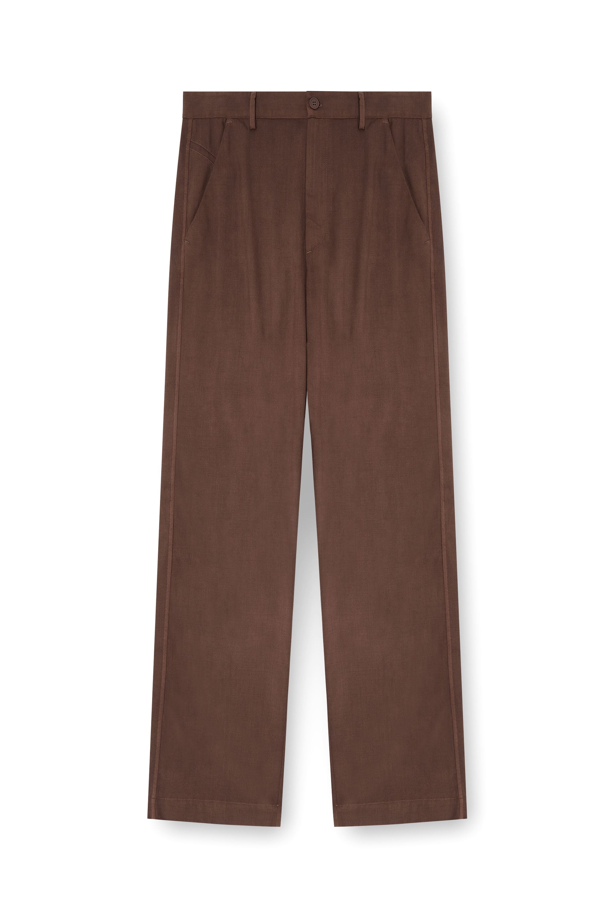 Diesel - P-HANT-CHINO-AECB, Man's Chino pants in light stretch wool in Brown - 4