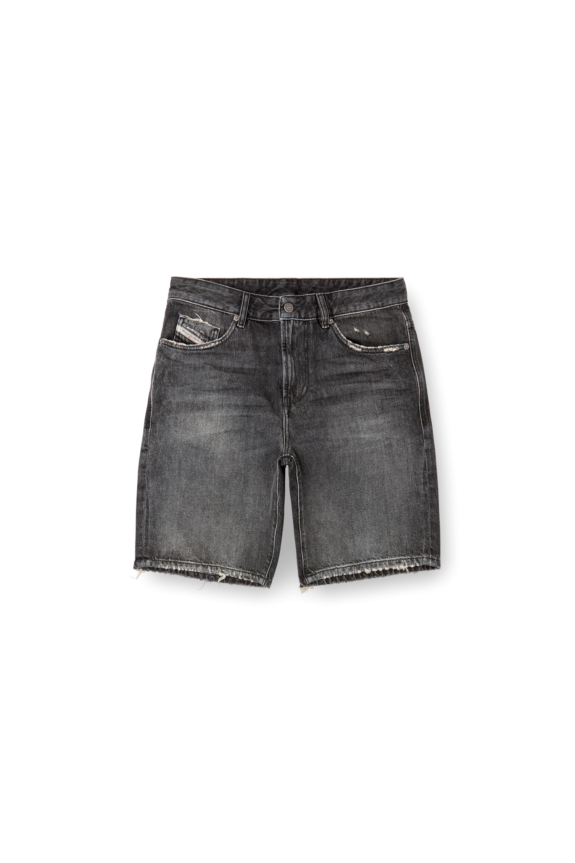 D-FIN, Black Diesel - D-FIN, Man's Slim denim shorts in Black - 2