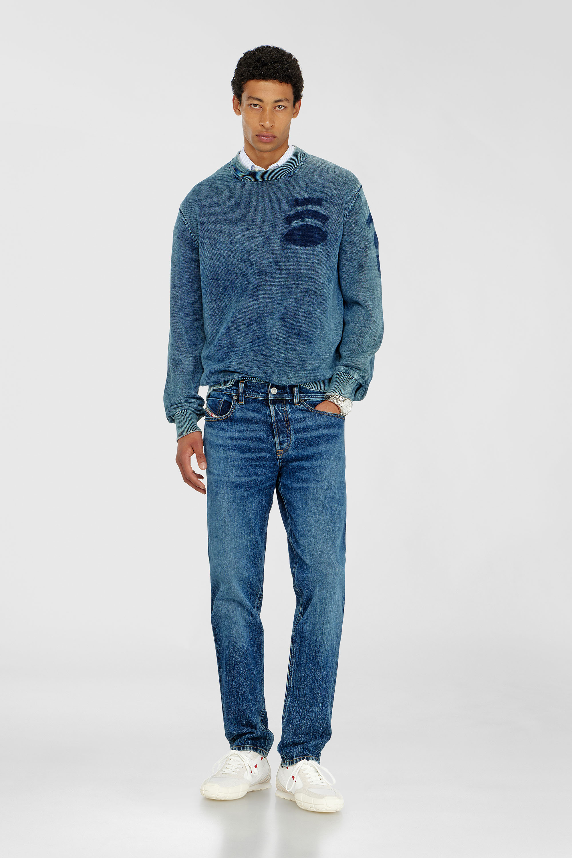 Diesel - Man's Regular Jeans 2023 D-Finitive 0KBBQ, Dark Blue - 2