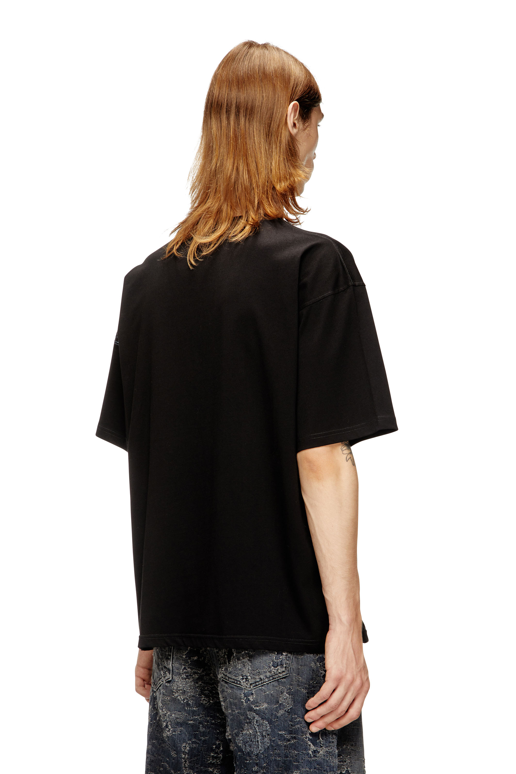 Diesel - T-BOXT-T25, Man's Cotton t-shirt with digital print in Black - 4