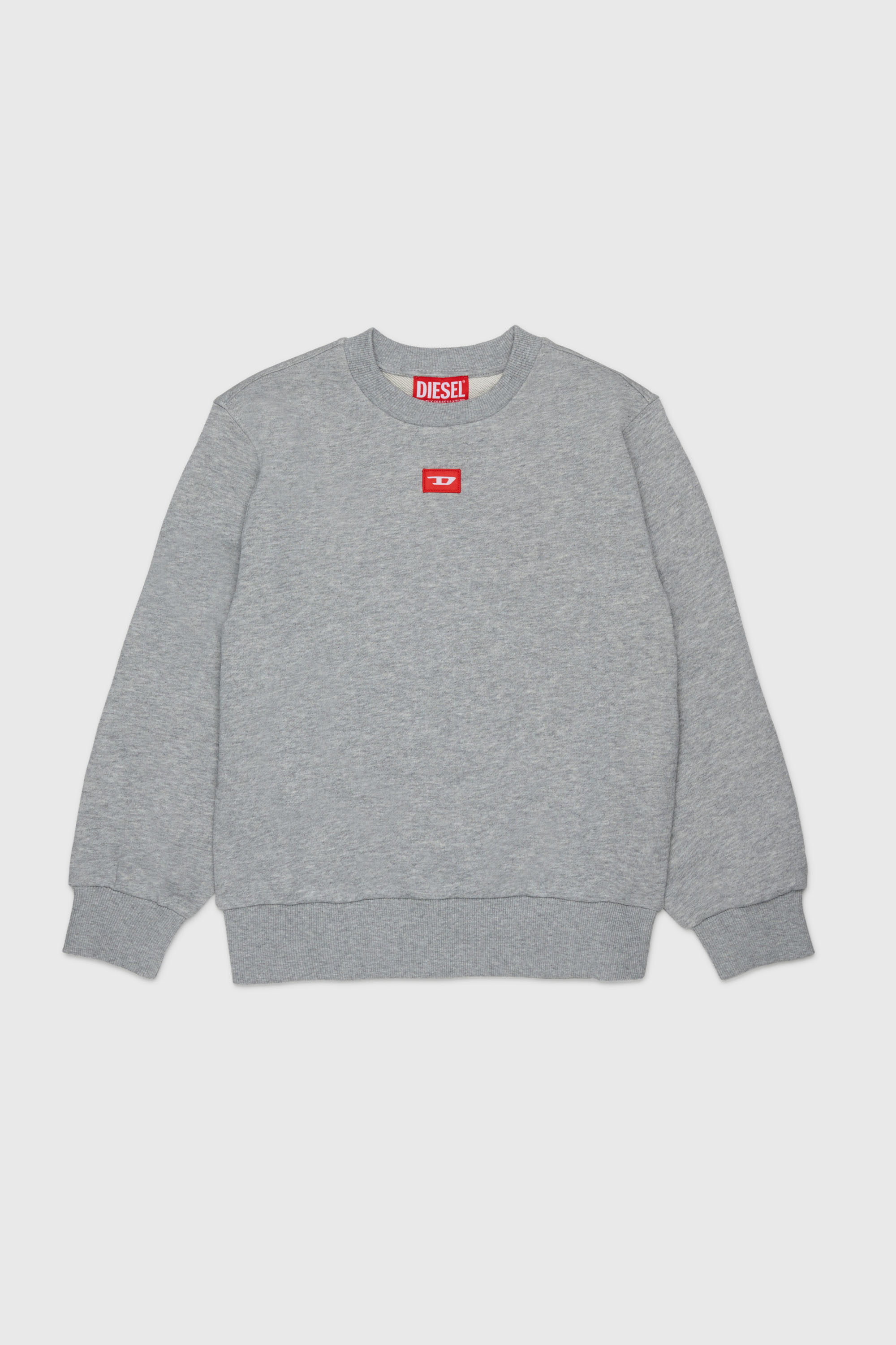 Diesel - SXGIN OVER, Unisex's Sweatshirt small logo patch in Grey - 1