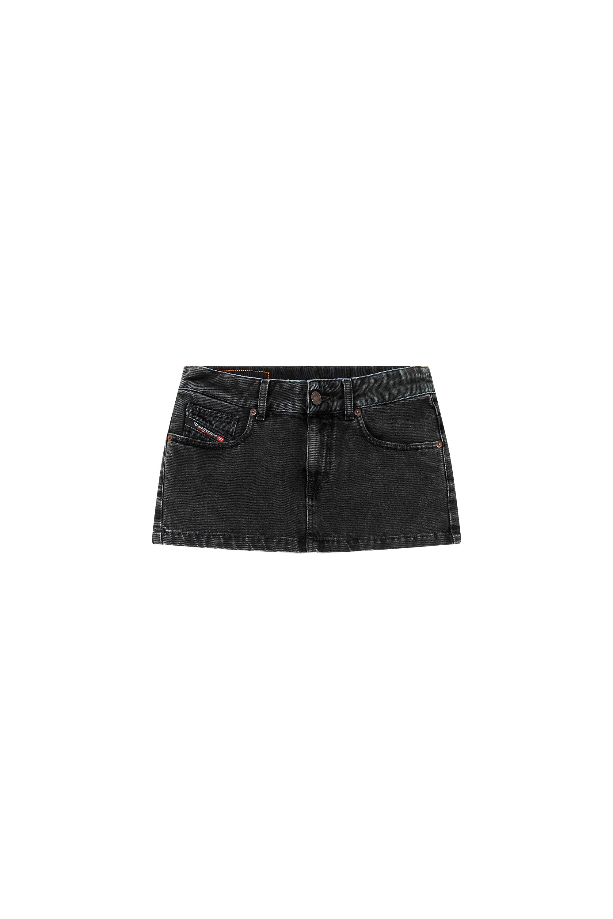 Diesel - DE-RON MINI SKIRT, Black/Dark grey - Image 3