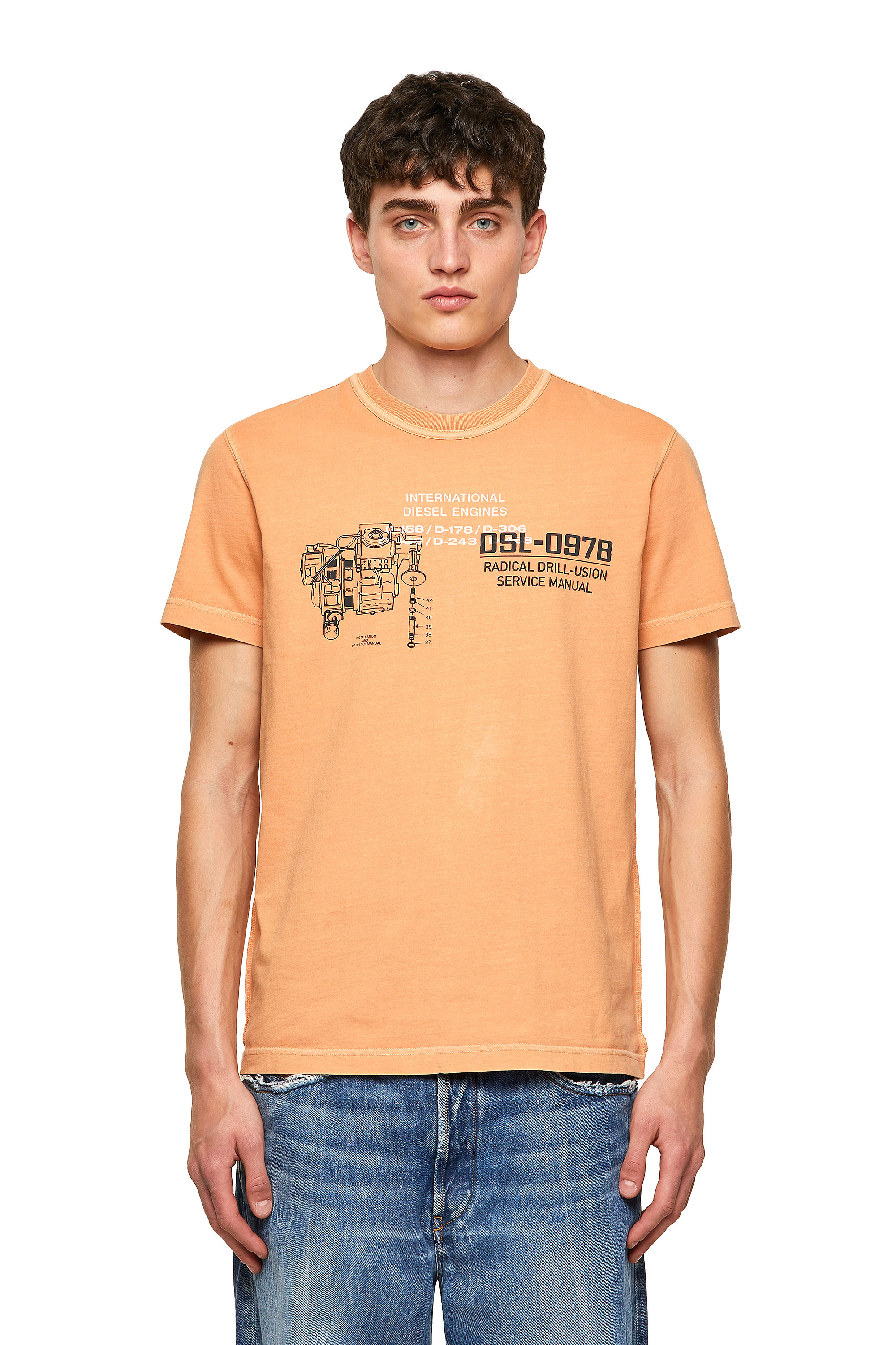 T-DIEBIND-B1, Orange - T-Shirts