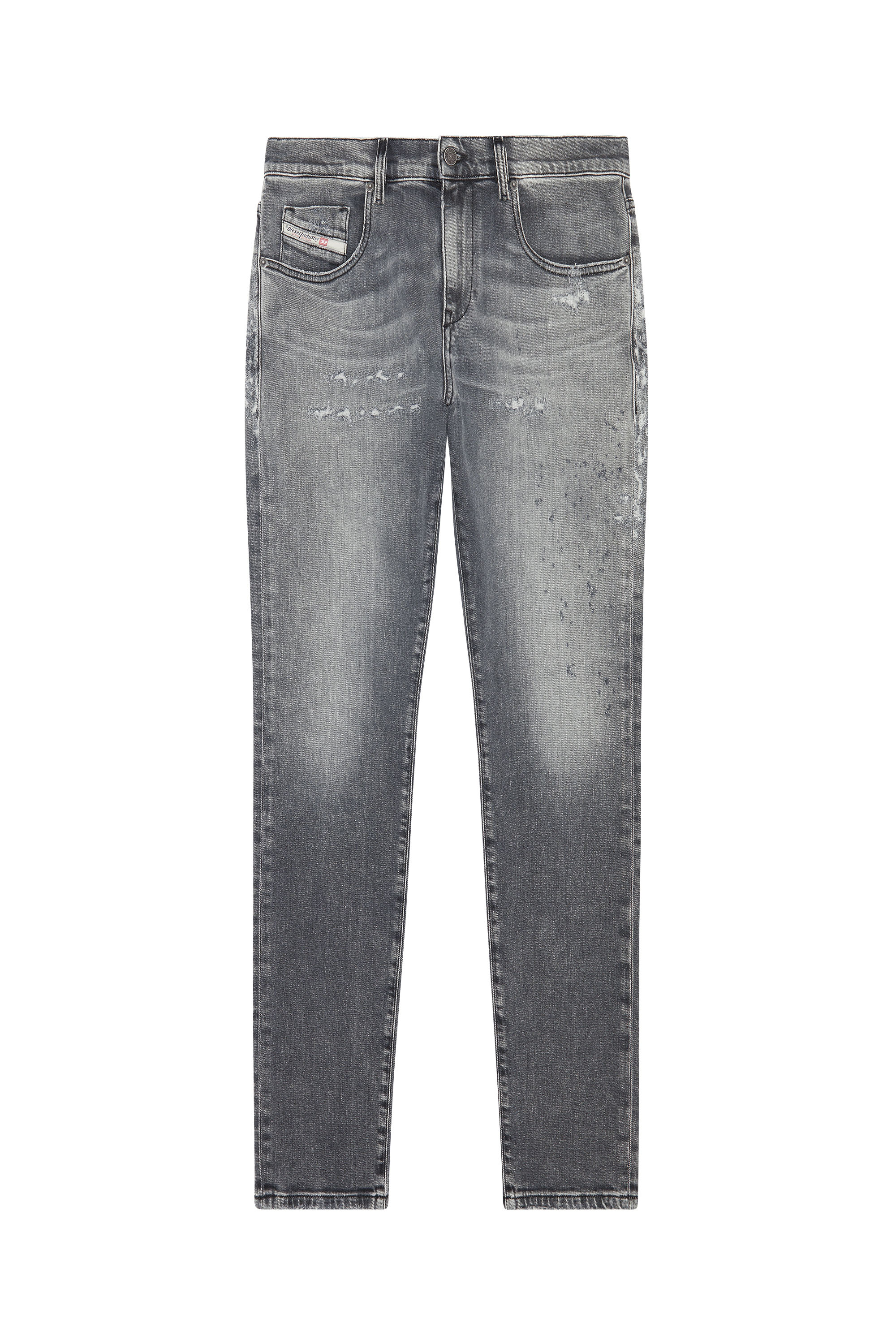 Diesel - 2019 D-Strukt 09G04 Slim Jeans, Light Grey - Image 5