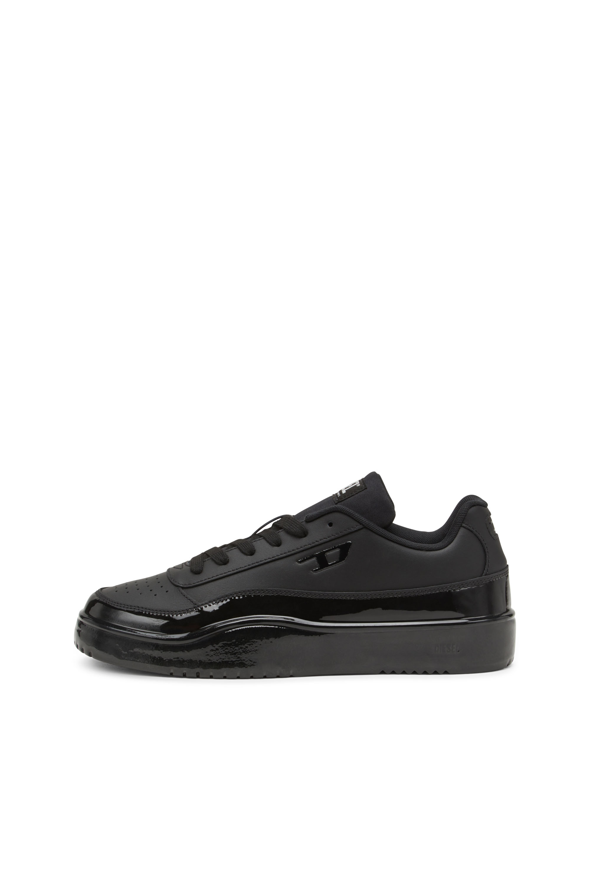 Diesel - S-TRACKER-D LOW, Man's S-Tracker-D-Silicone-dipped leather sneakers in Black - 7