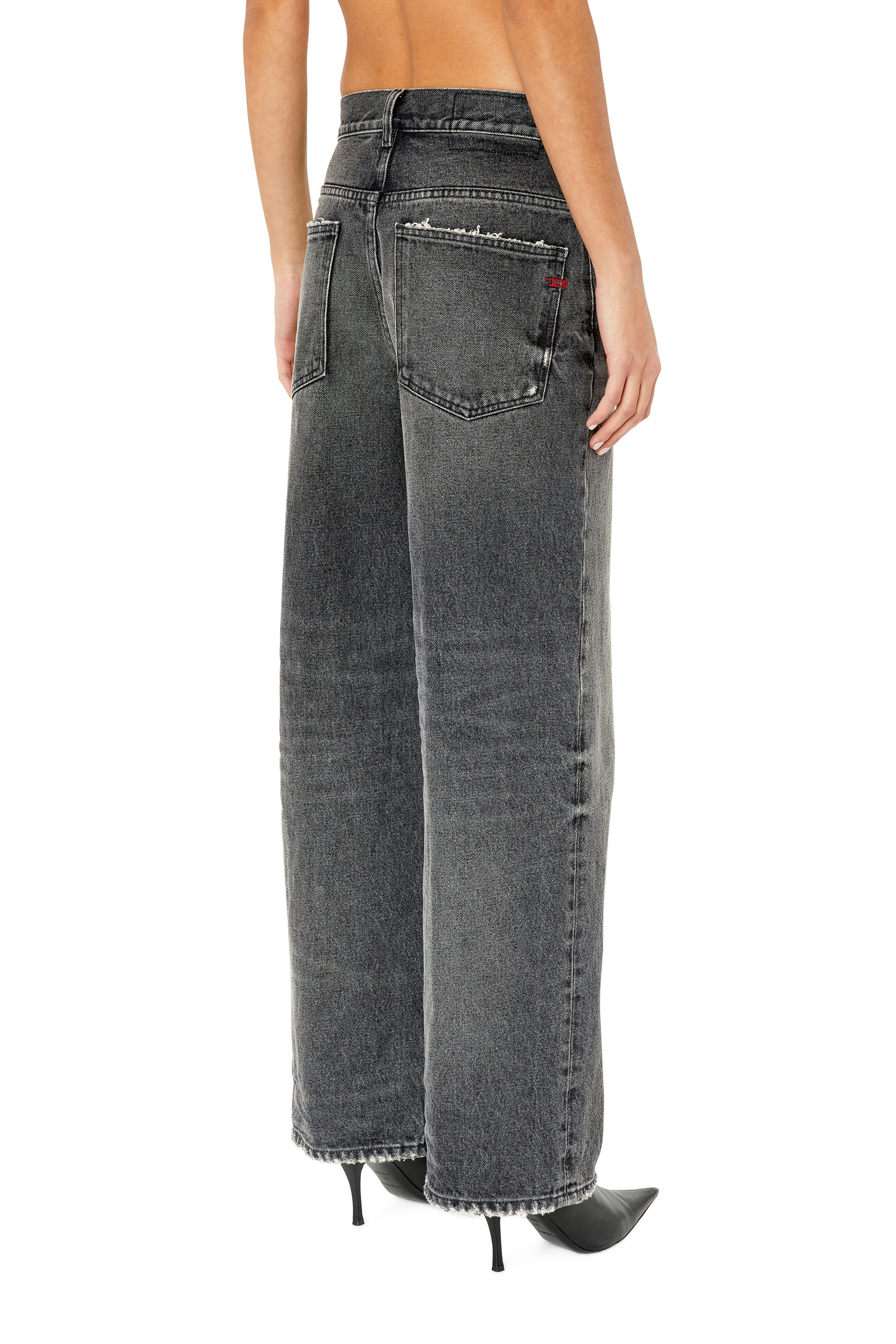 Diesel - 2000 Widee 007K8 Bootcut and Flare Jeans, Black/Dark grey - Image 2