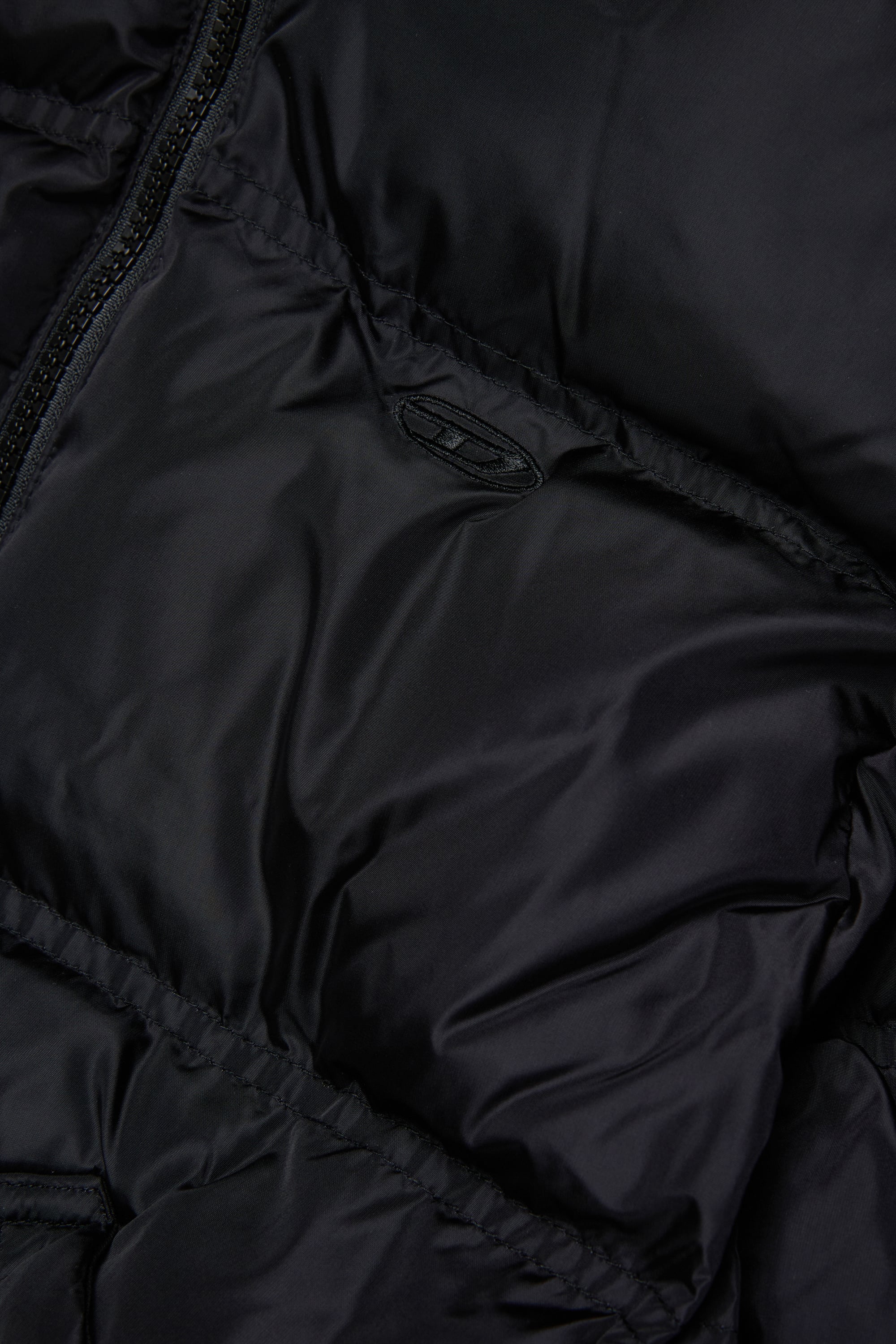Diesel - JRIVONLONG, Unisex's Puffer coat with oversized pockets in Black - 4