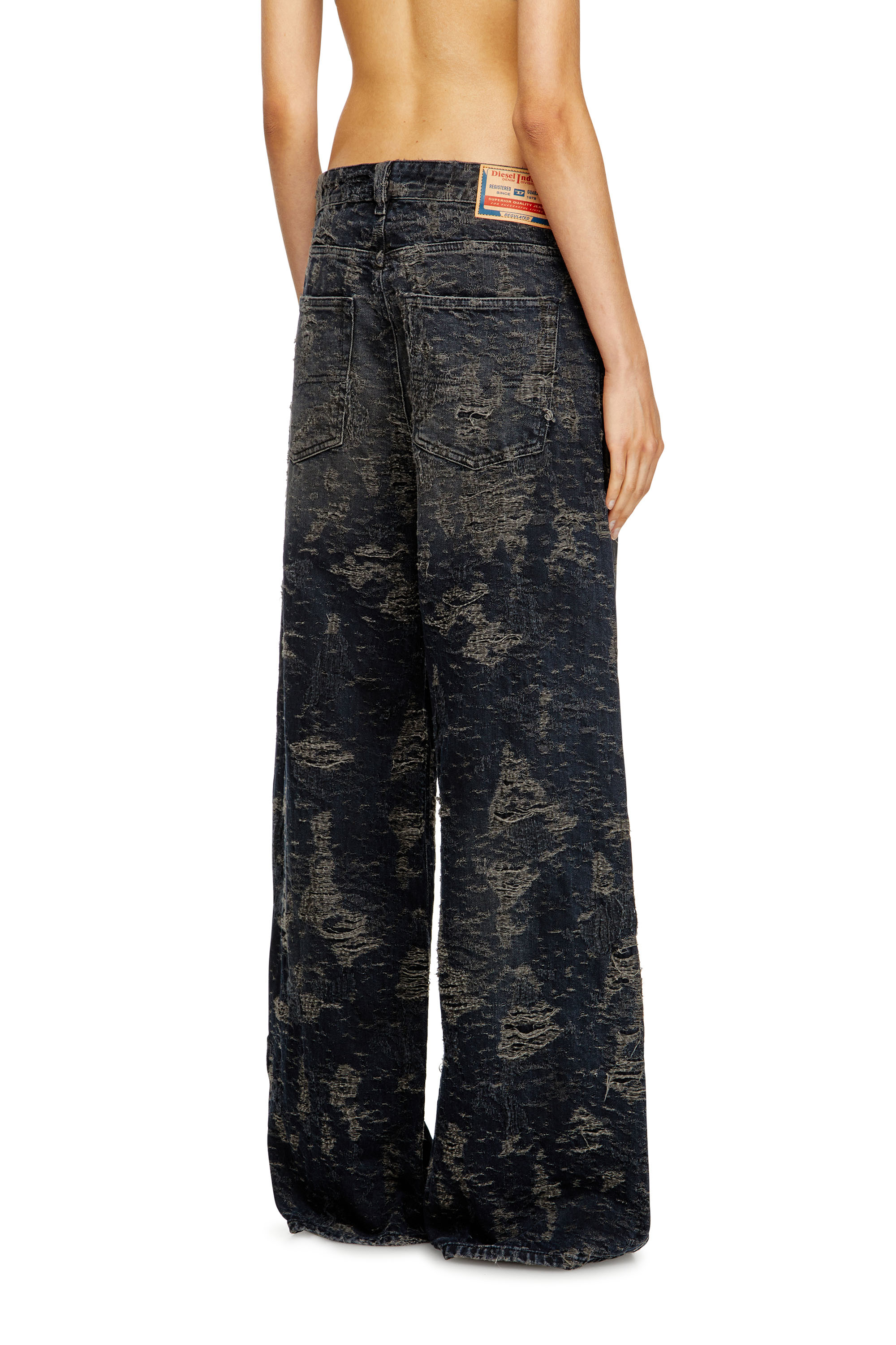 Relaxed Jeans 1996 D-Sire 007BV, Black/Dark grey Diesel - Woman's Relaxed Jeans 1996 D-Sire 007BV, Black/Dark grey - 4
