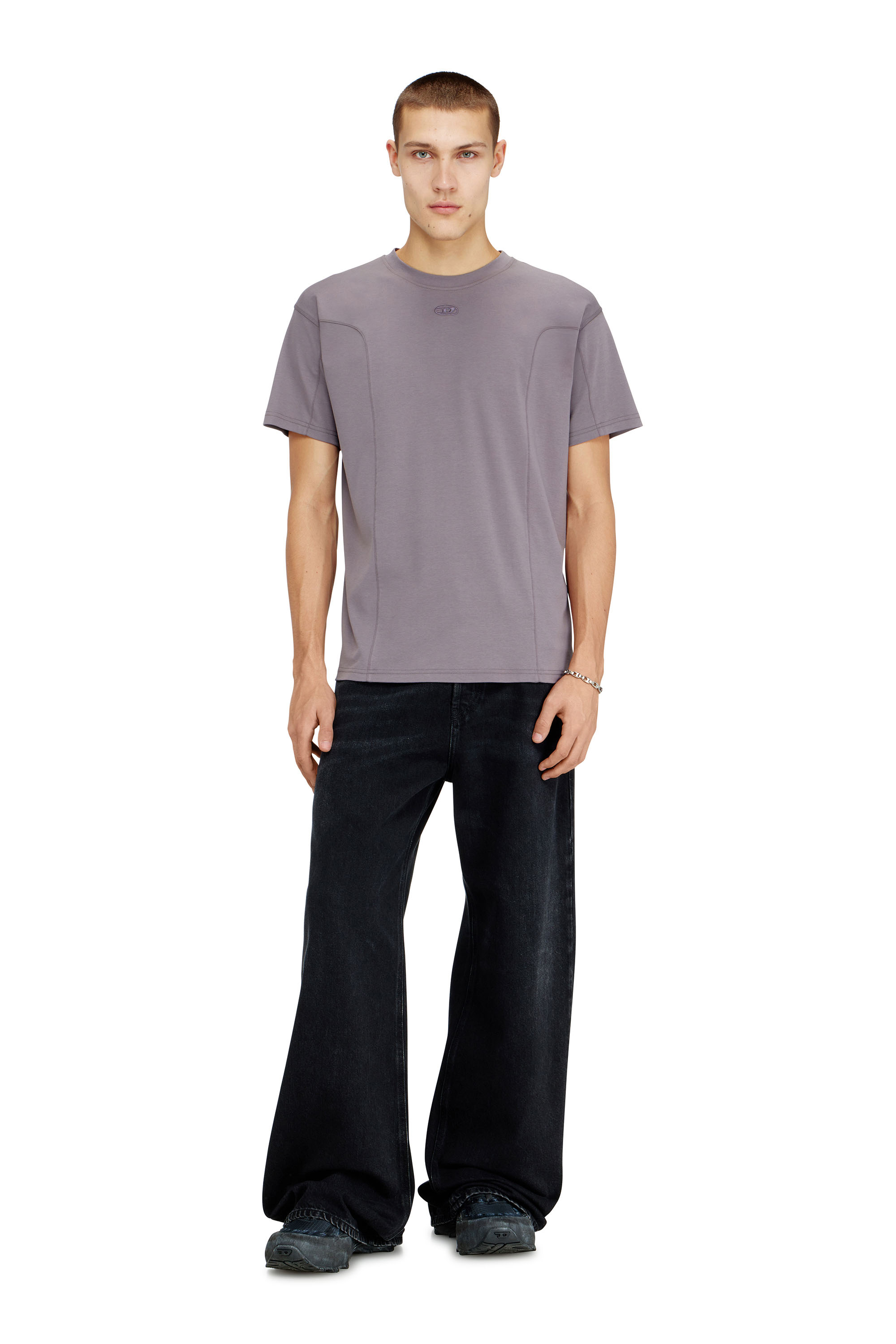 Diesel - T-NORM-INT, Man's Short-sleeve T-shirt with panels in null - 2