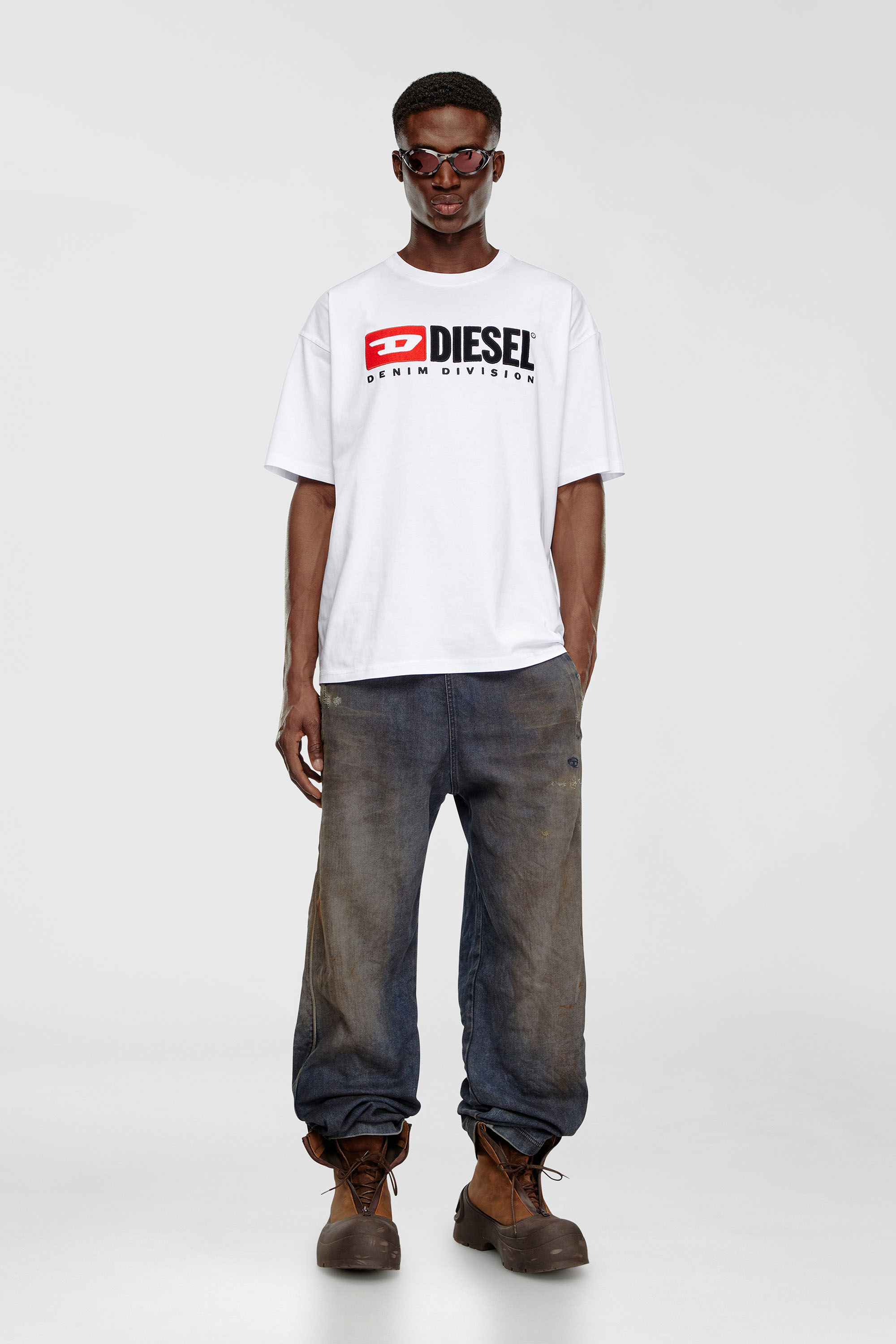 T-shirt with Diesel patch logo