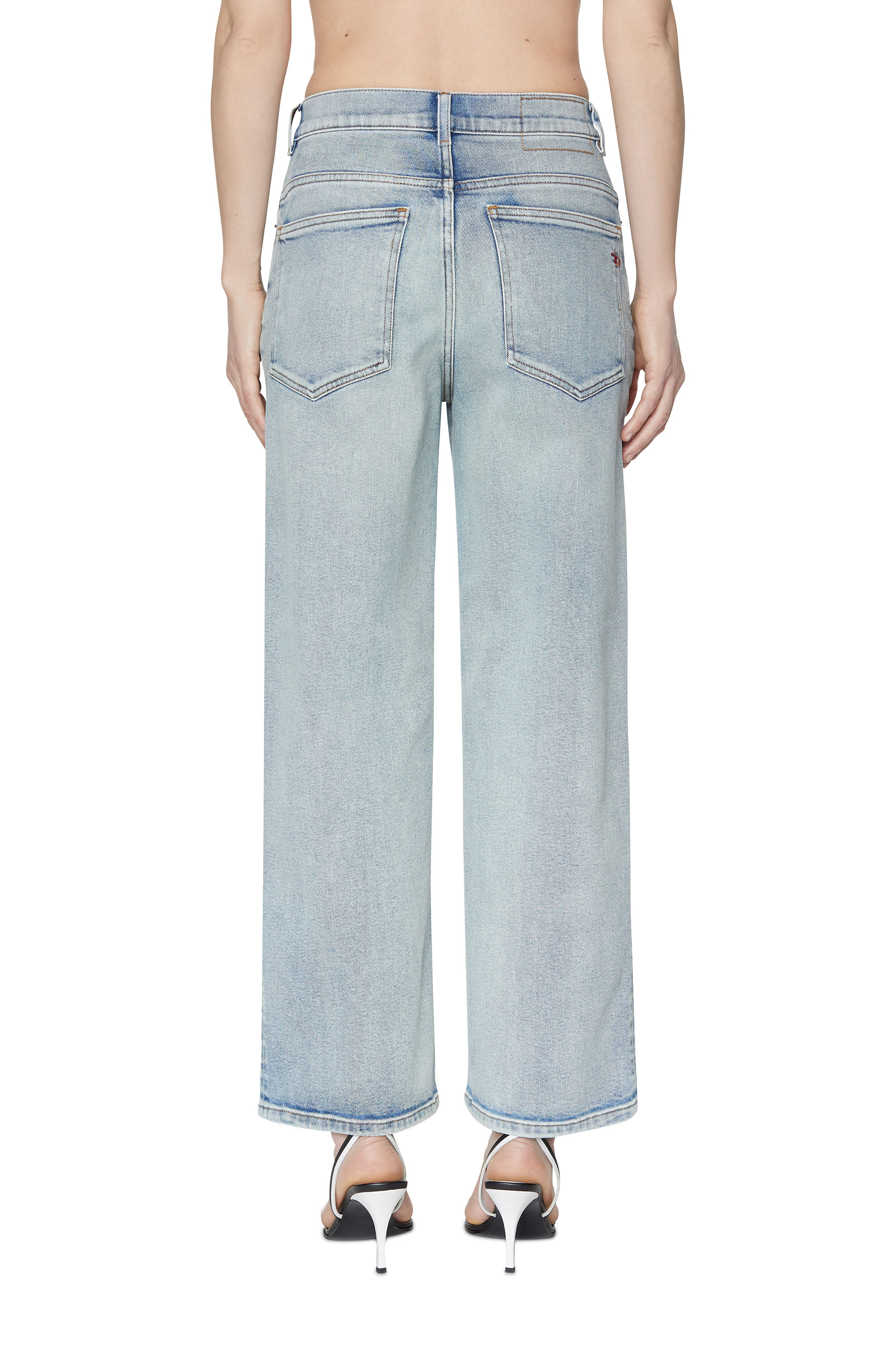 Diesel - 2000 WIDEE 09C08 Bootcut and Flare Jeans, Light Blue - Image 2