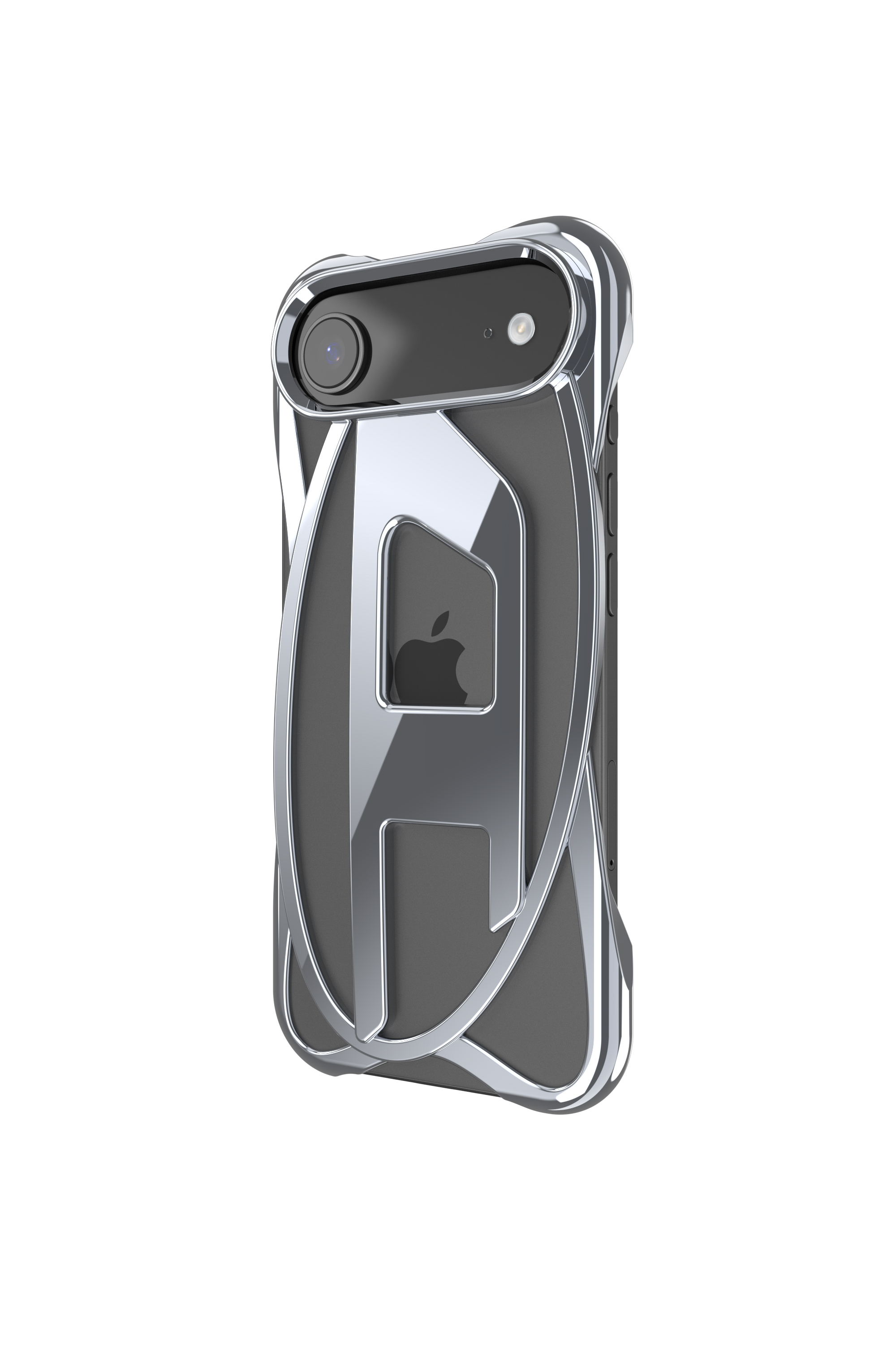 Diesel - 60444 D FRAME CASE, Unisex's Caged D glossy case for iPhone 17 Air in Dark grey - 5