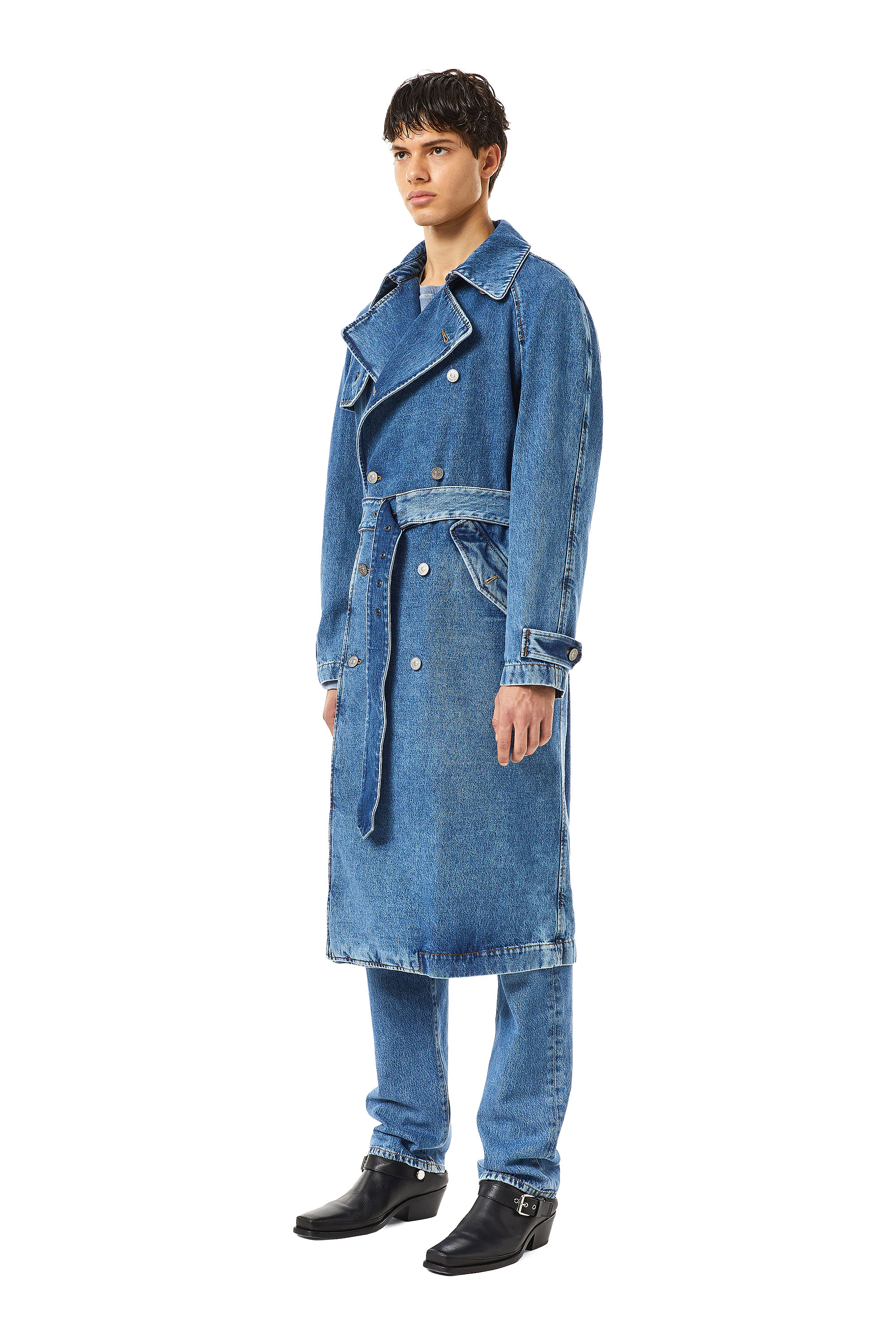 Diesel - D-DELIRIOUS DOUBLE BREASTED TRENCH COAT,  - Image 6