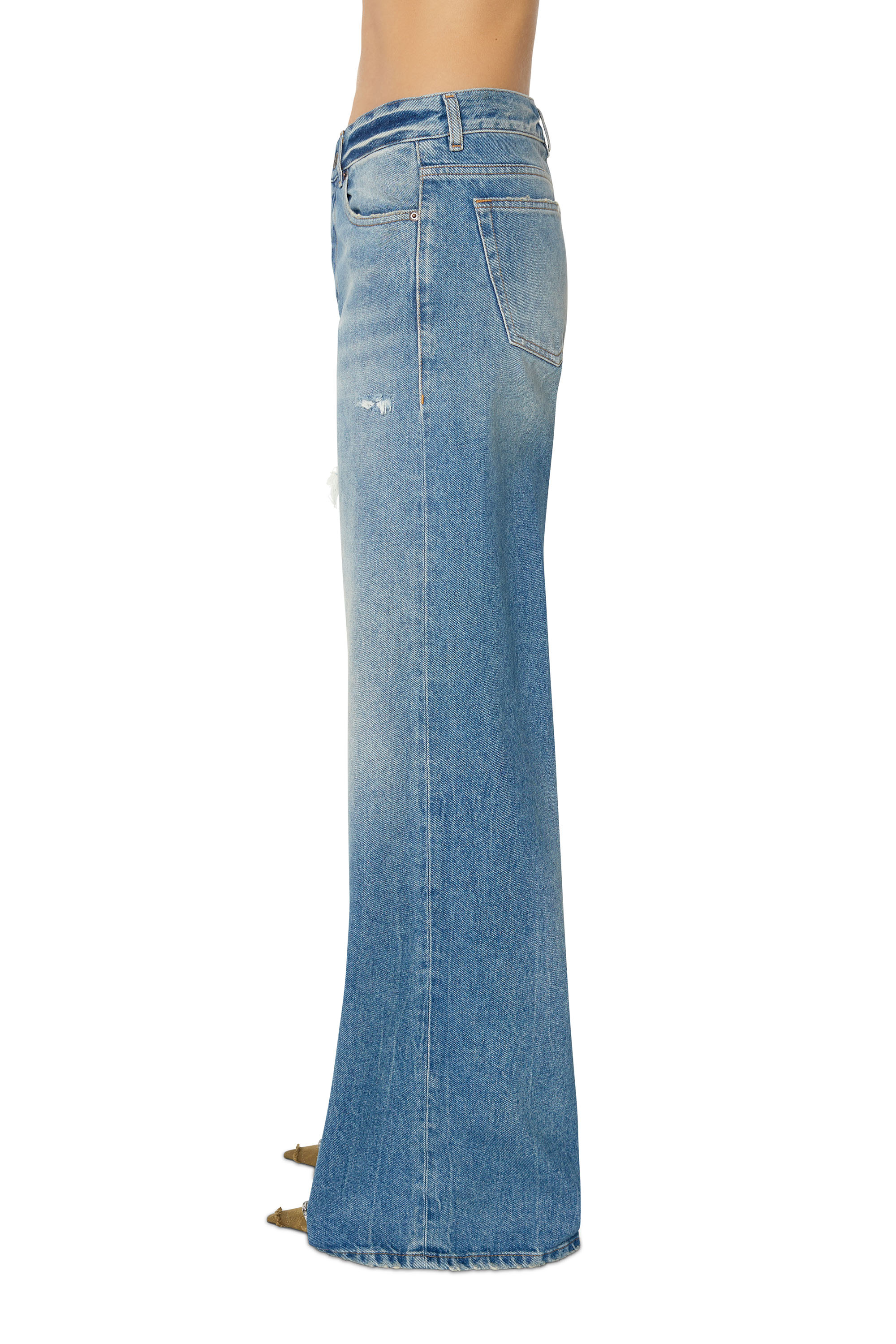 Diesel - 1978 09D97 Bootcut and Flare Jeans, Light Blue - Image 4