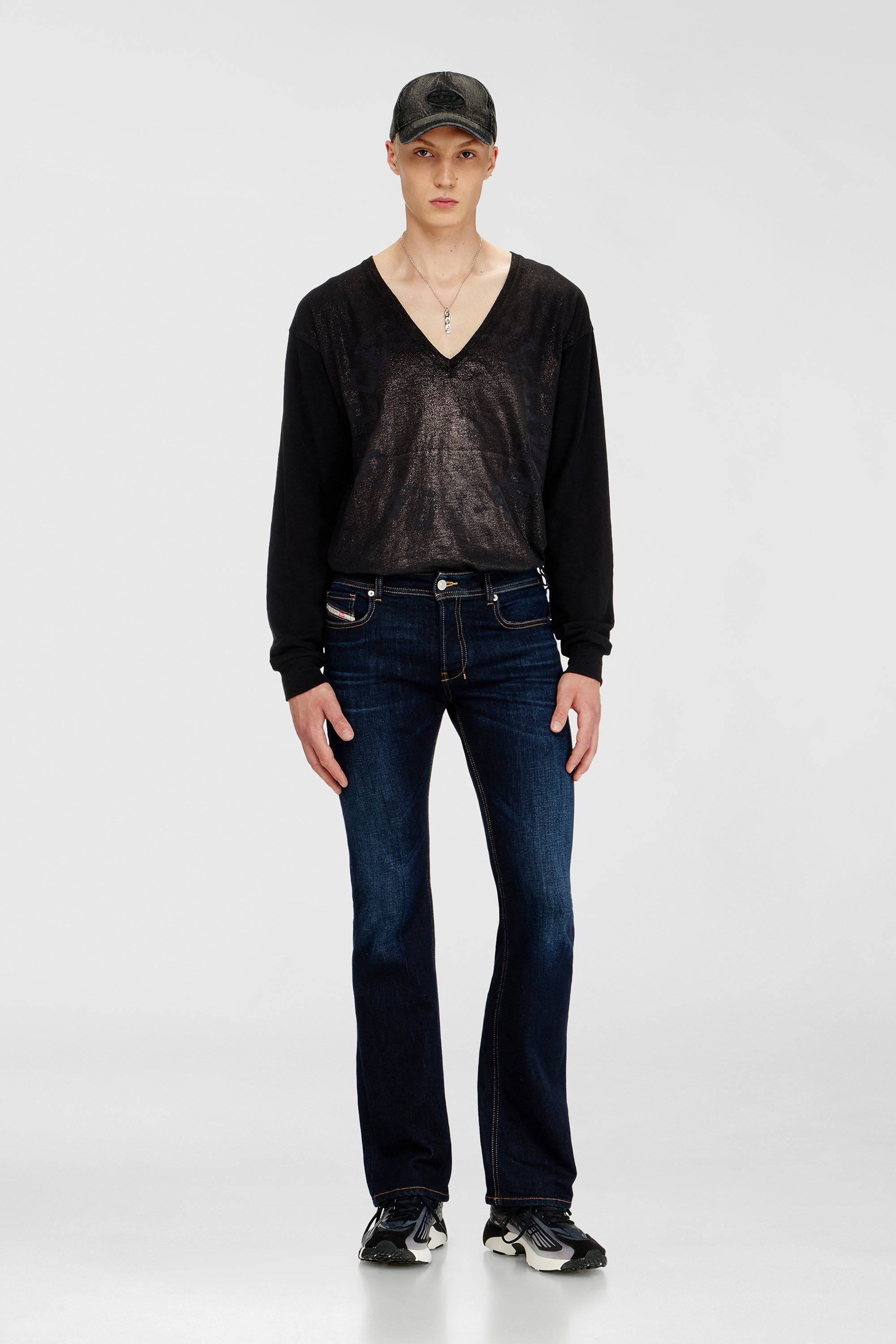 Diesel - Man's Bootcut Jeans 2007 Zatiny 09Q15, Dark Blue - 1