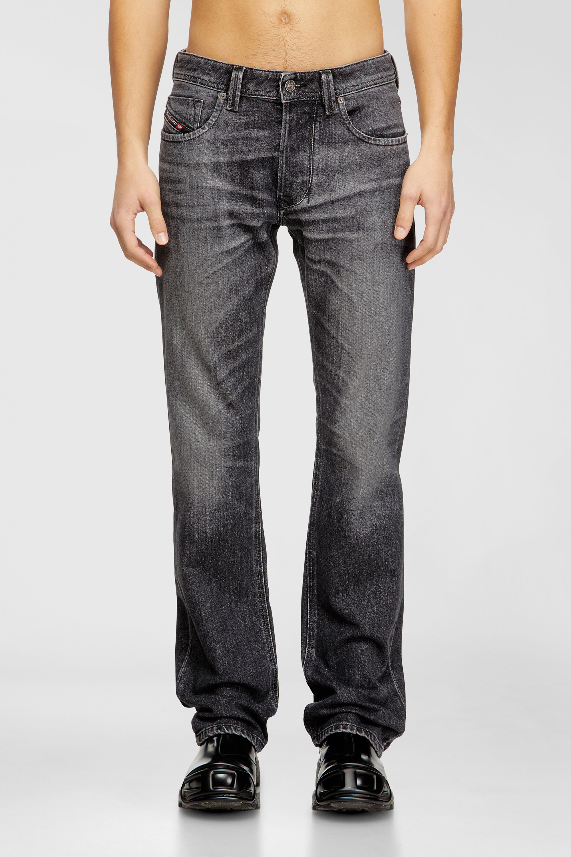 Diesel - Man's Regular Jeans 1985 Larkee 09N49, Grey - 1