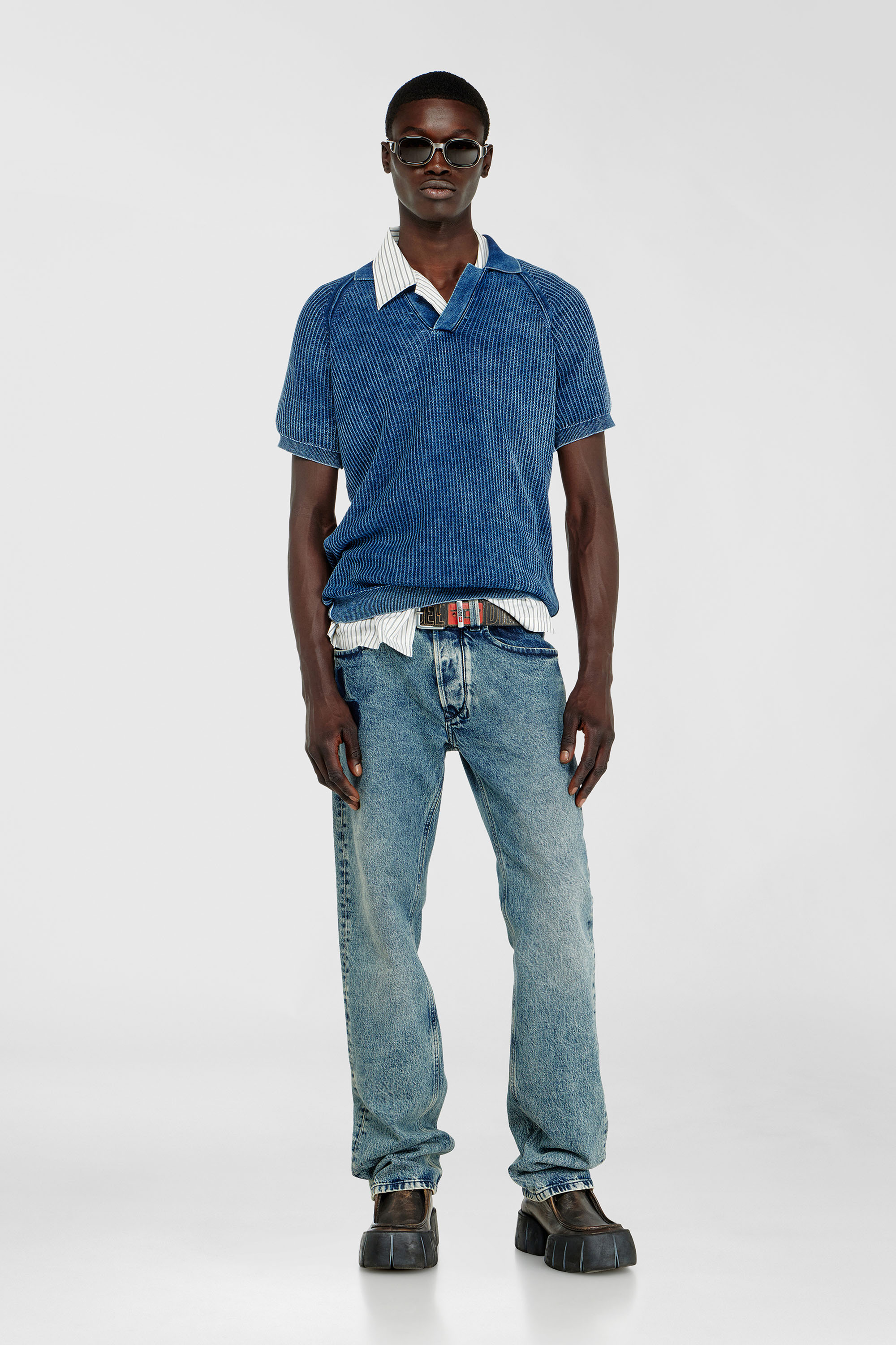 Diesel - Man's Regular Jeans 1985 Larkee 0IFBV, Medium blue - 2