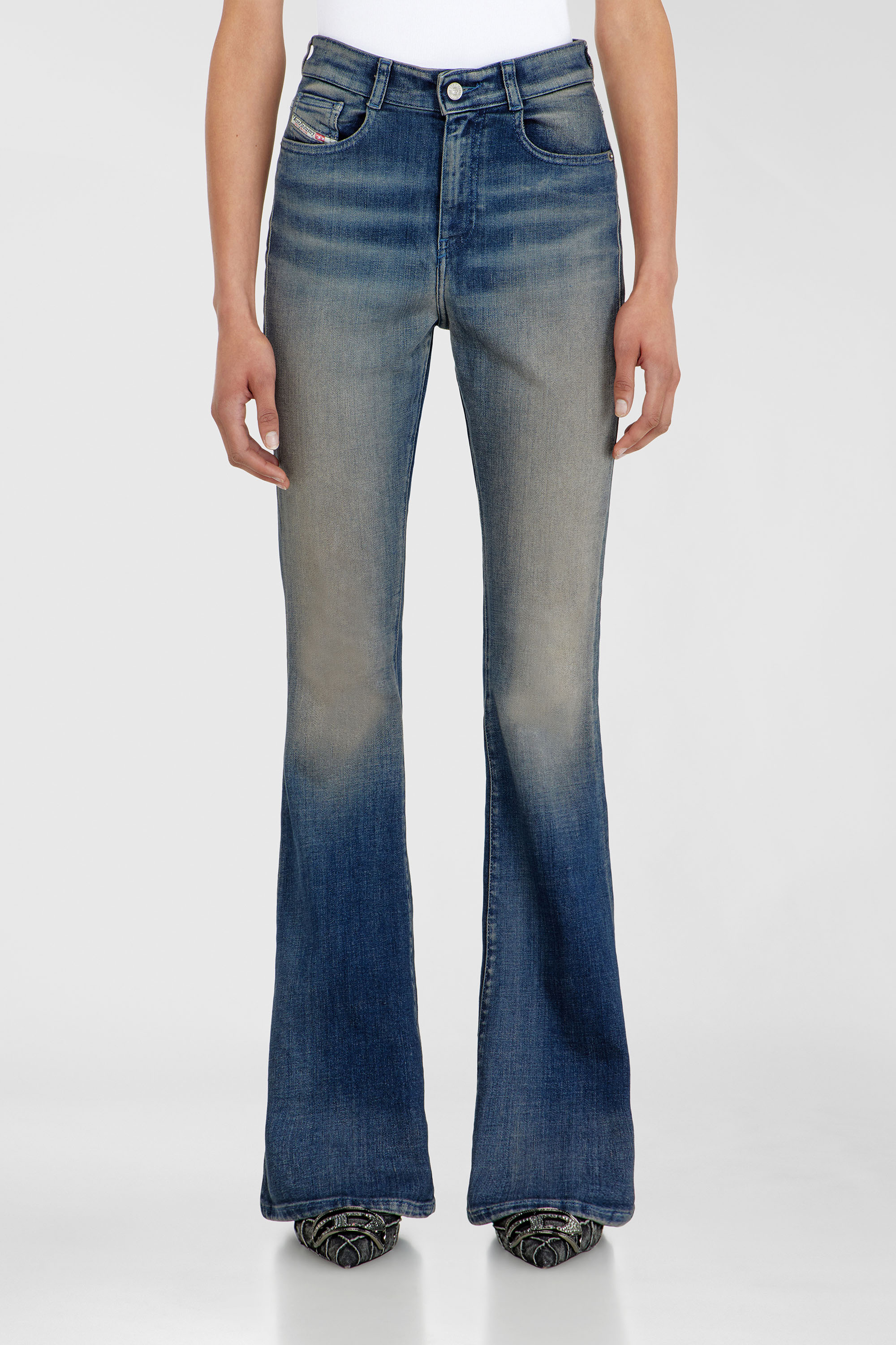 Diesel - Woman's Bootcut Jeans 1973 D-Partt 09P67, Dark Blue - 4