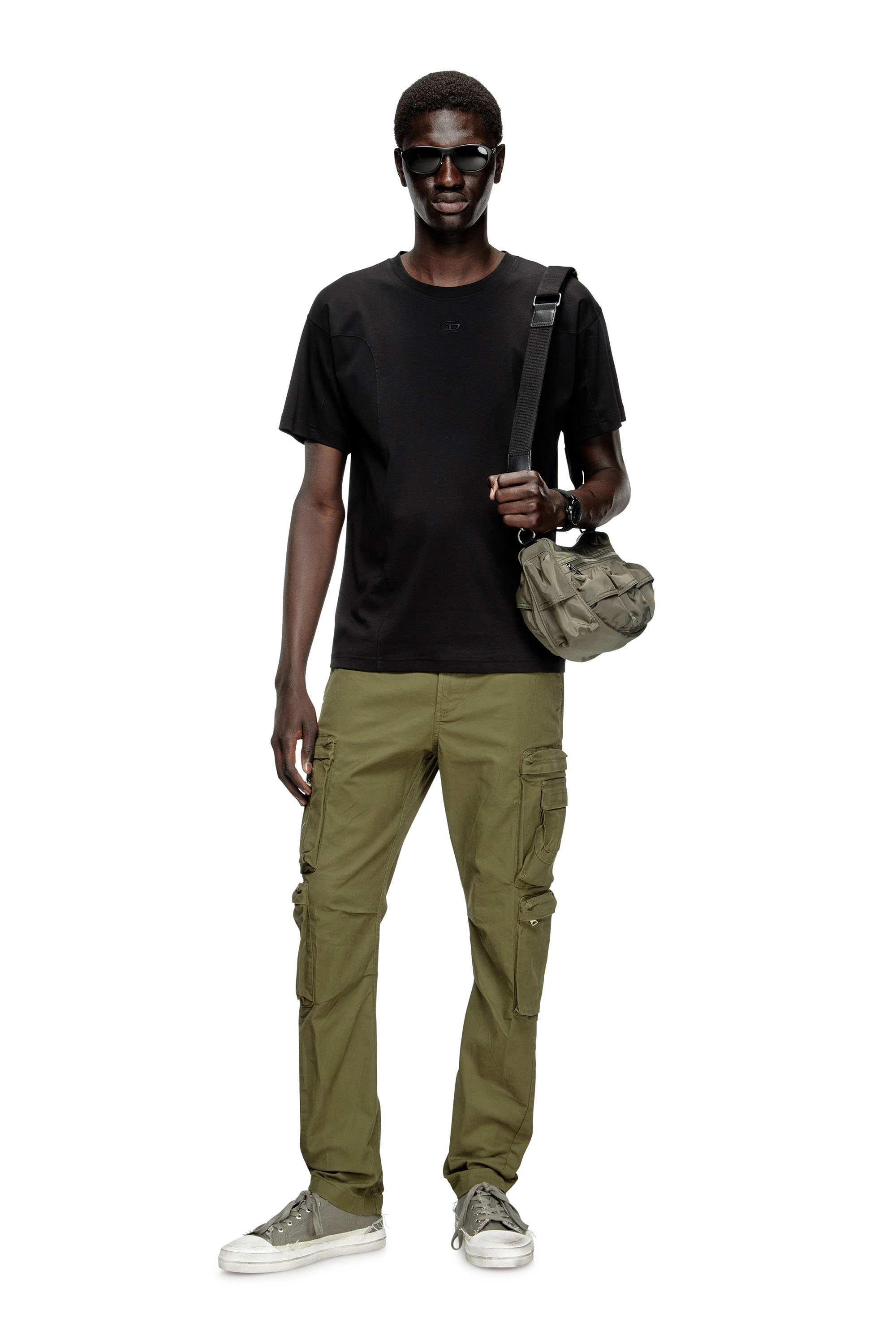 Diesel - T-NORM-INT, Man's Short-sleeve T-shirt with panels in null - 2