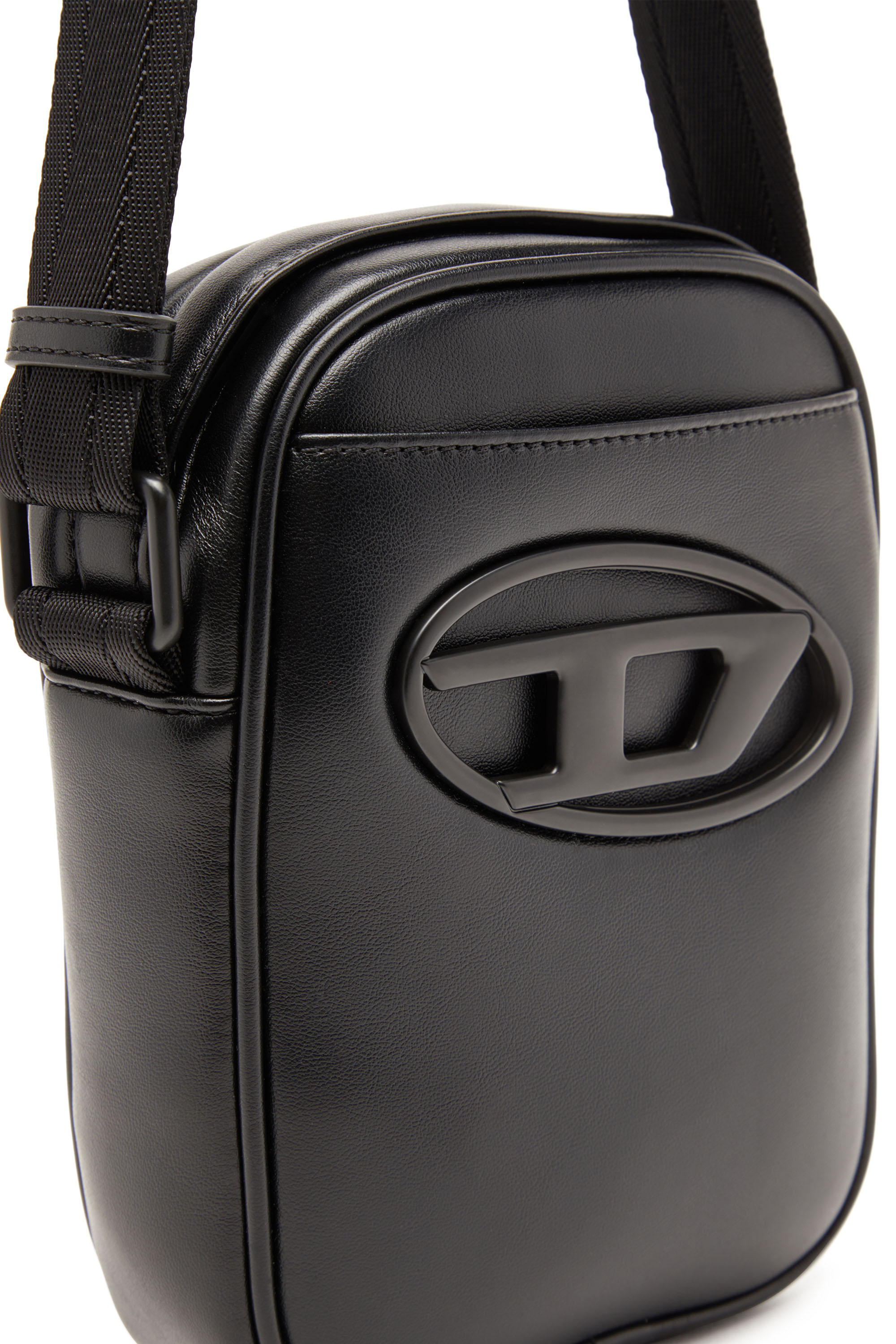 Diesel - HOLI-D CROSSBODY, Man's Holi-D-Crossbody bag in PU and neoprene in Black - 6