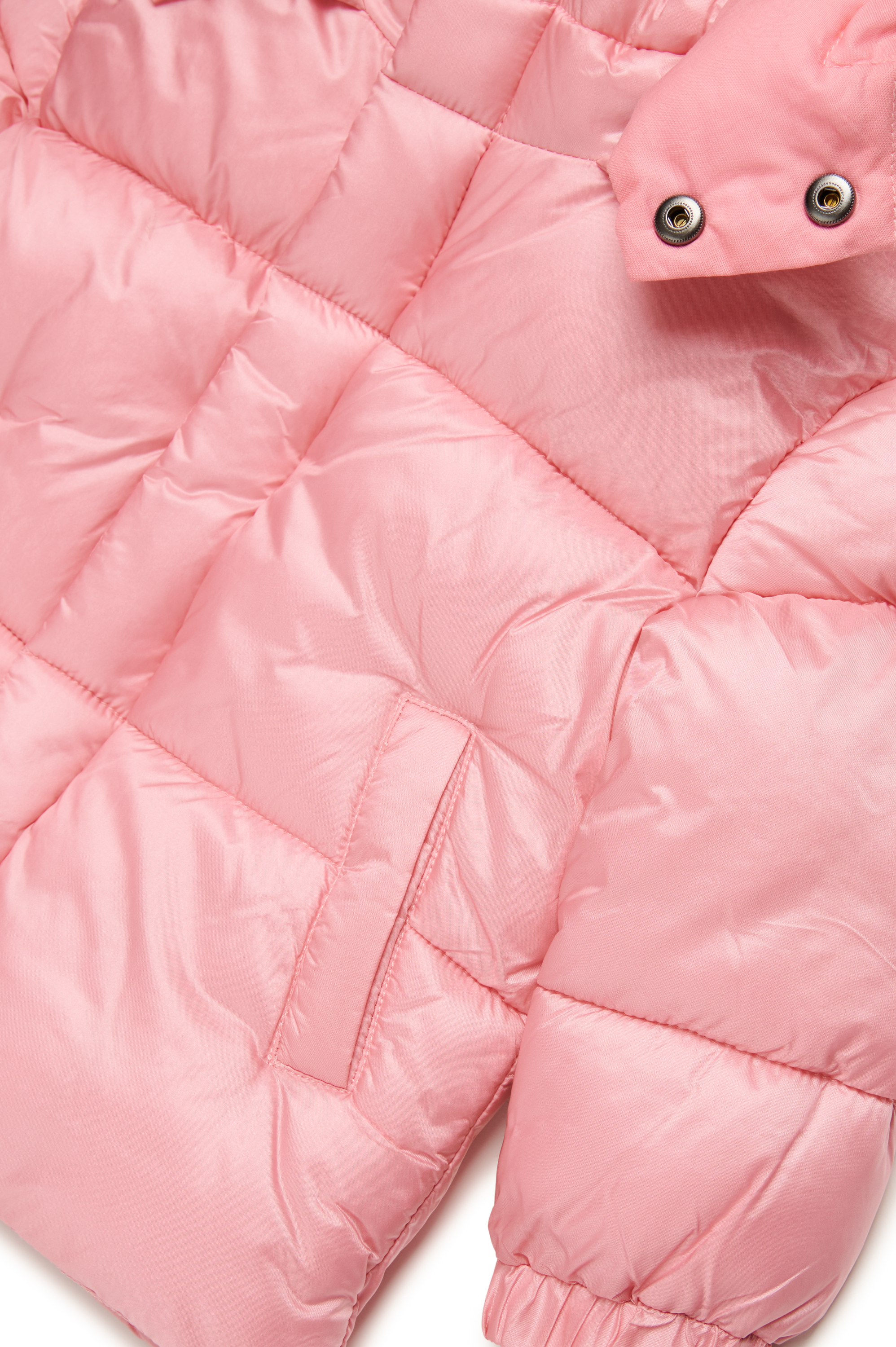 Diesel - JWROLFYSB, Unisex Puffer jacket with Oval D patch in Pink - Image 4