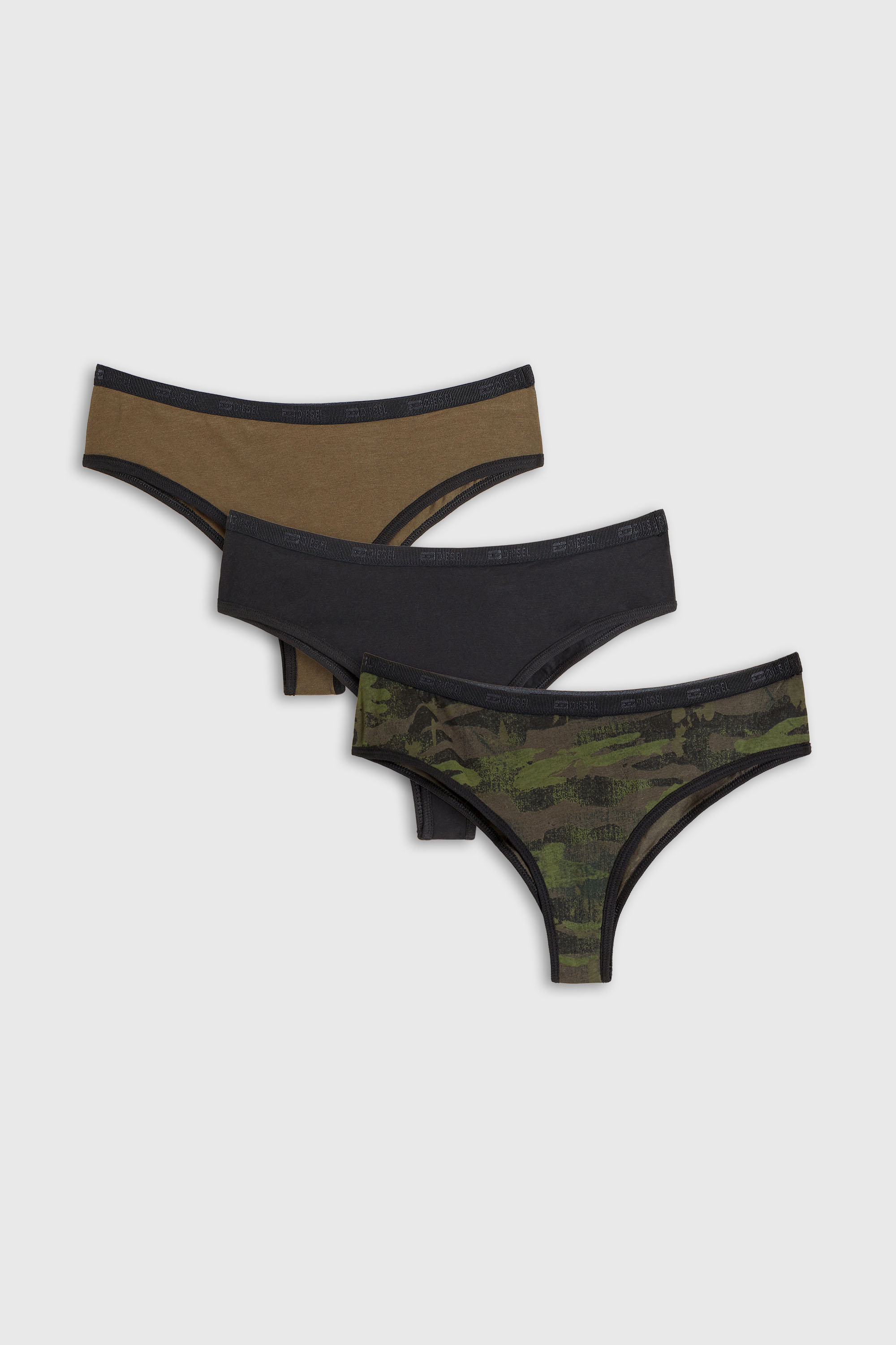 Diesel - GLENDA-UTLT-3PACK, Woman's Three-pack briefs with camo print in null - 4