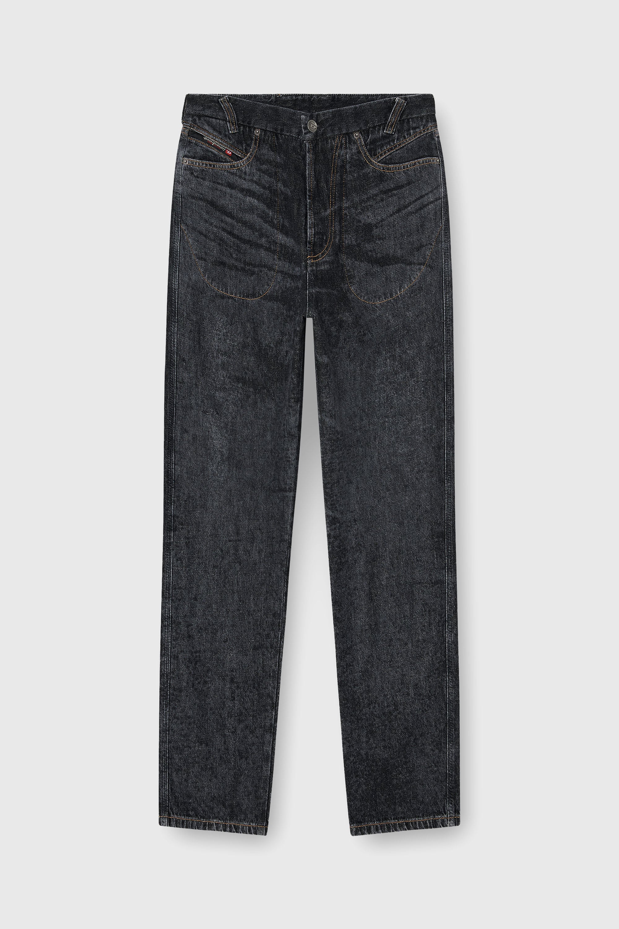 Diesel - Man's Relaxed Jeans D-Marcus 09Q24, Black/Dark grey - 2