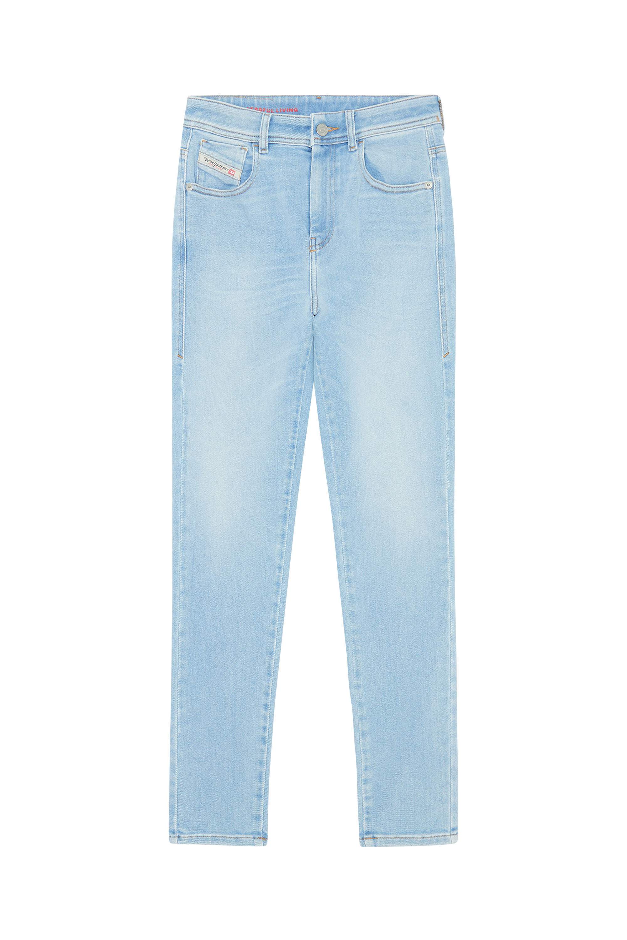 Diesel - 1984 Slandy-High 09E76 Super skinny Jeans, Light Blue - Image 5