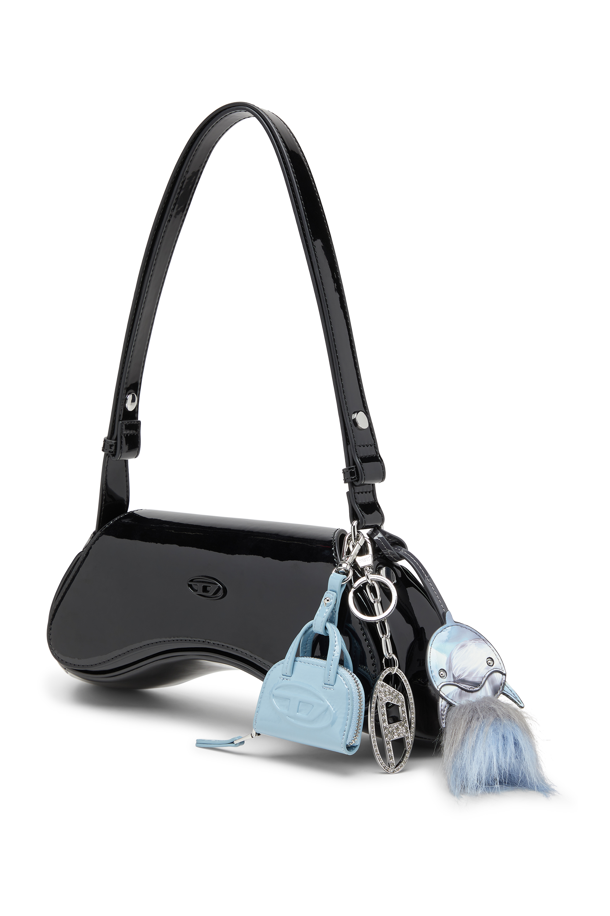 Diesel - FUR CHARMS II, Woman's Soft touch dolphin-shaped Charm in Azure - 2