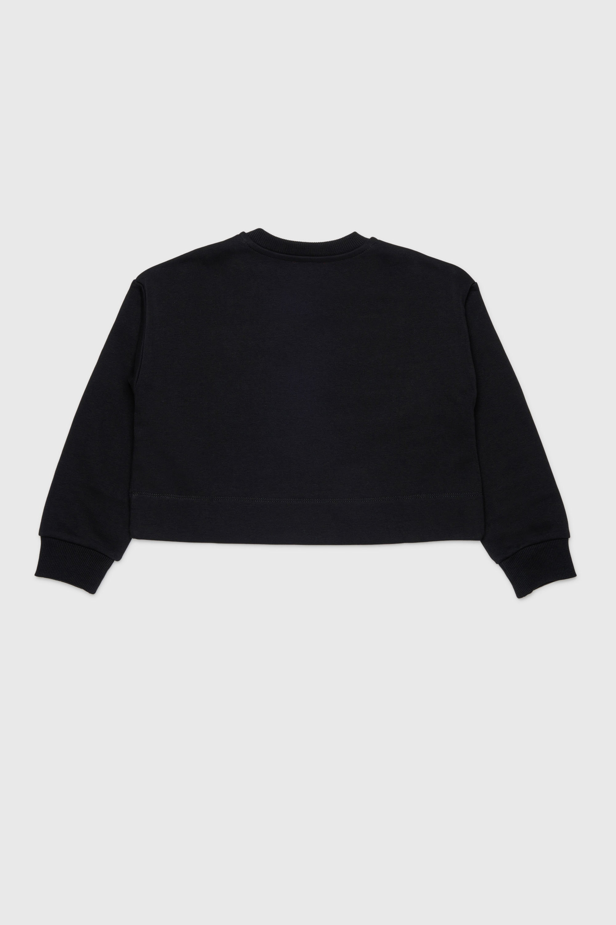Diesel - SCEFY, Woman's Sweatshirt with cut-off logo in Black - 2