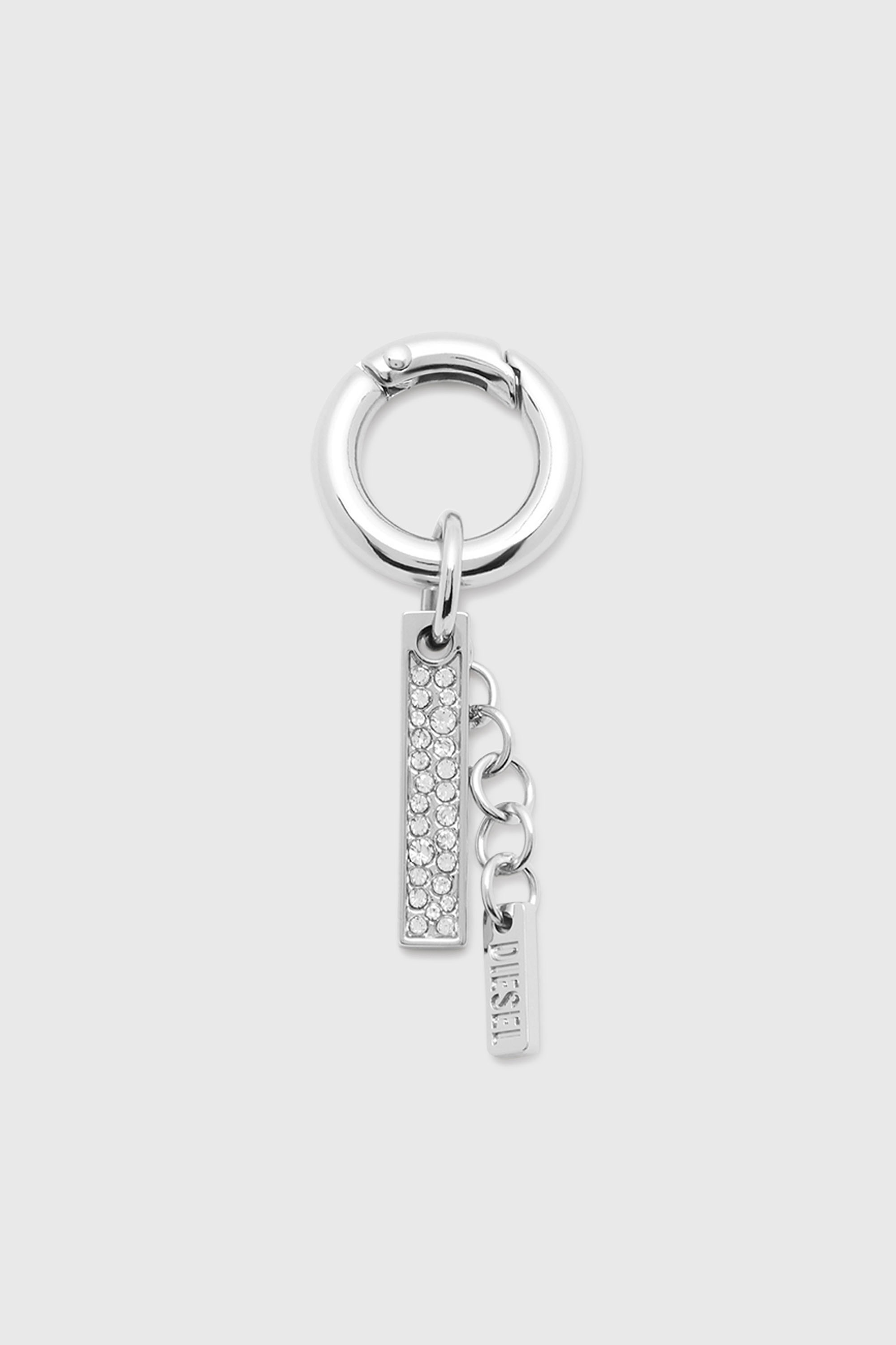 Diesel - CHARM-I, Unisex's Charm with rhinestone pendant in Silver - 1