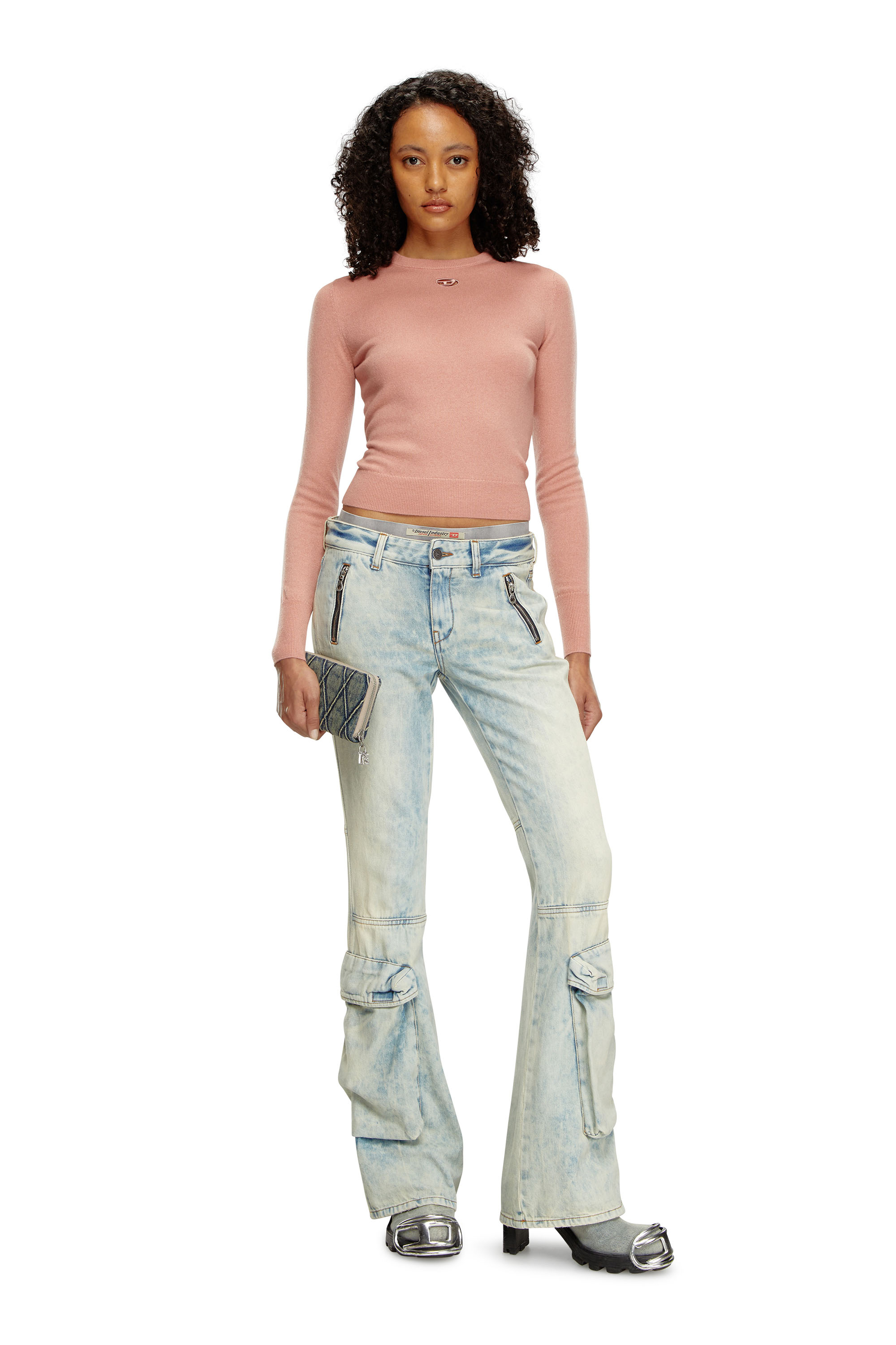 Diesel - M-AREESAX, Woman Wool and cashmere top in Pink - Image 2