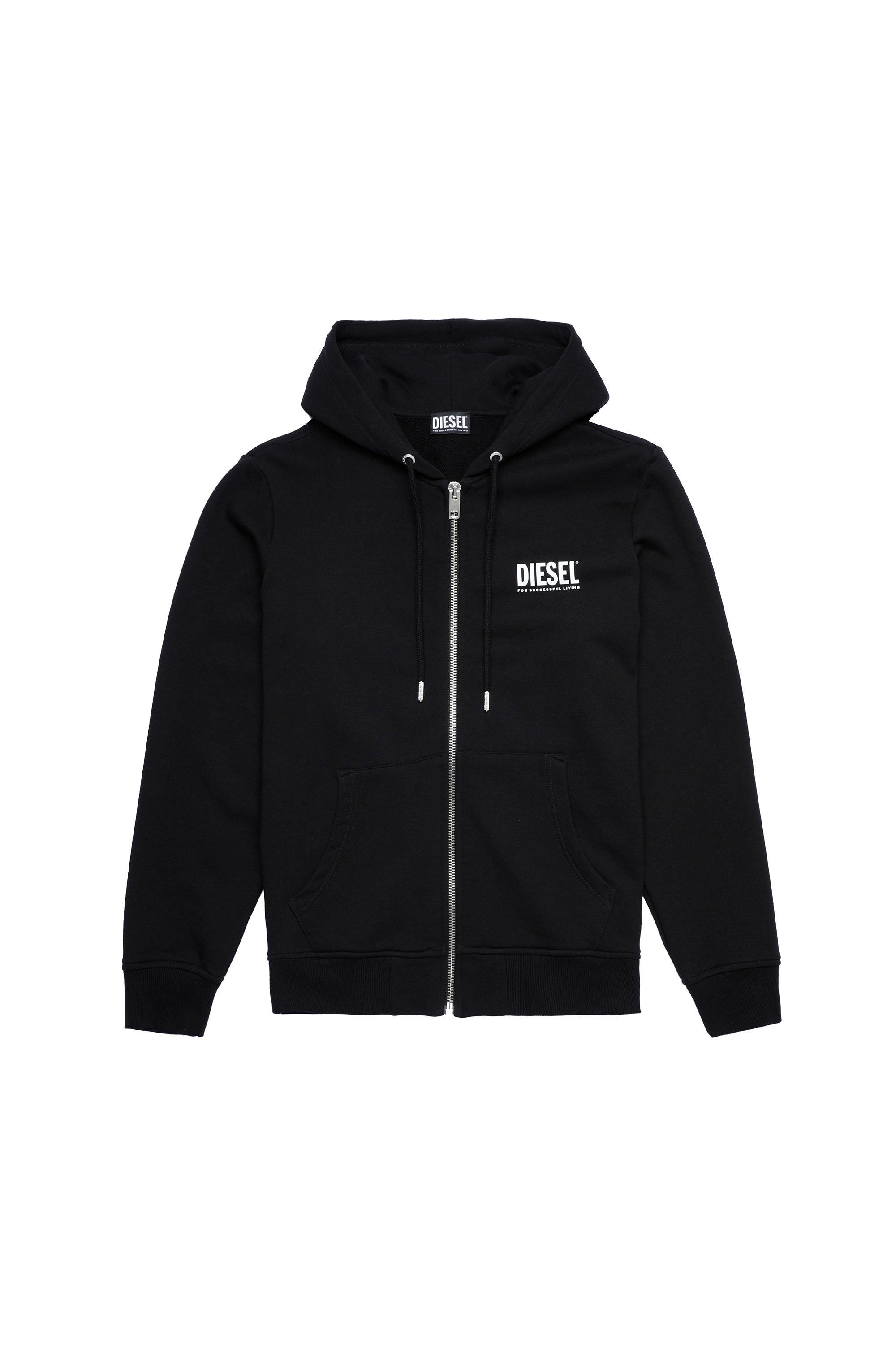 S-GIRK-HOOD-ZIP-ECOL, Black - Sweaters