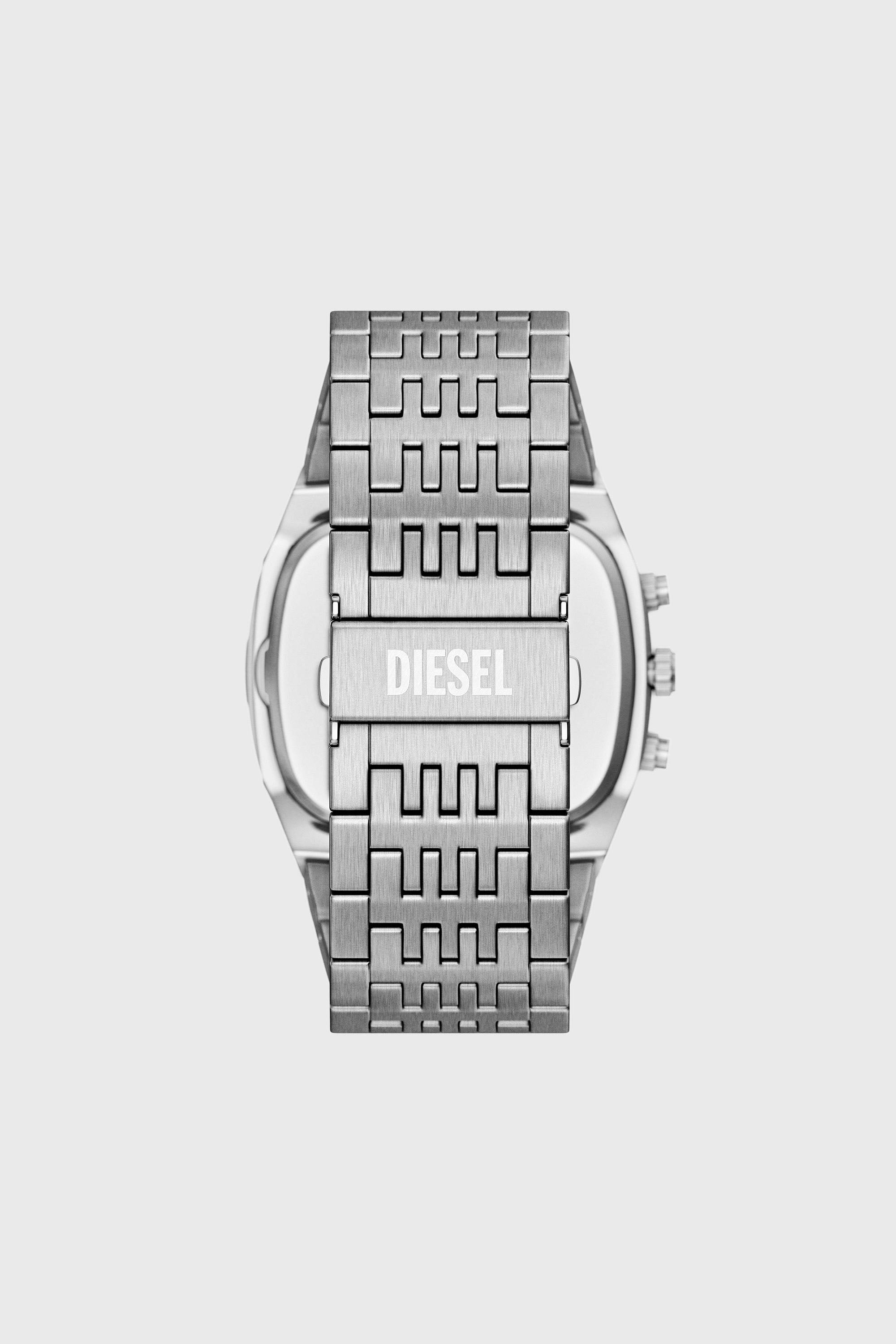 Diesel - DZ4725 WATCH, Man's Spiked cushion stainless steel watch in Silver - 2